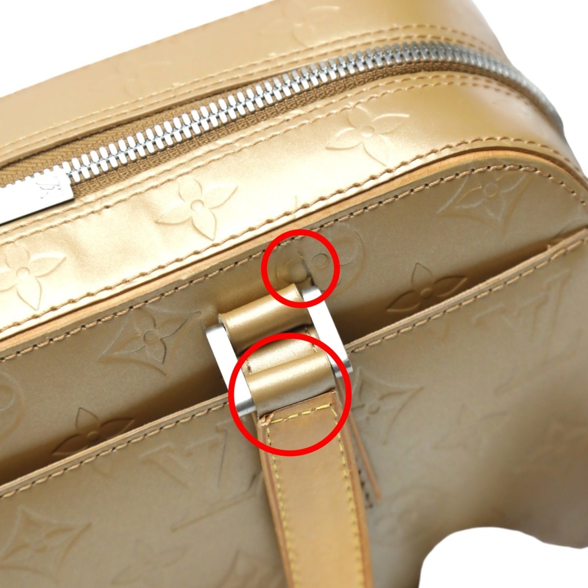 Louis Vuitton Gold Monogram Mat Handbag (Pre-Owned)