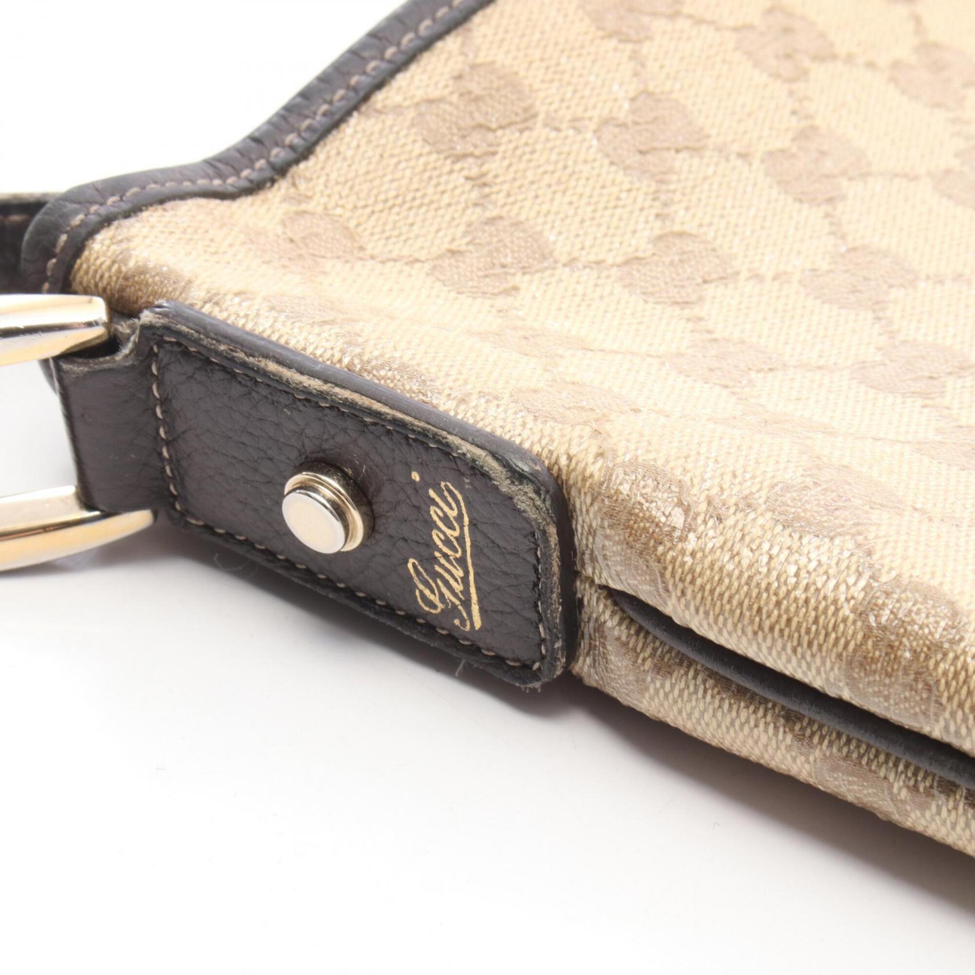 Gucci Beige Brown Pvc Leather Handbag Shoulder Bag (Pre-Owned)
