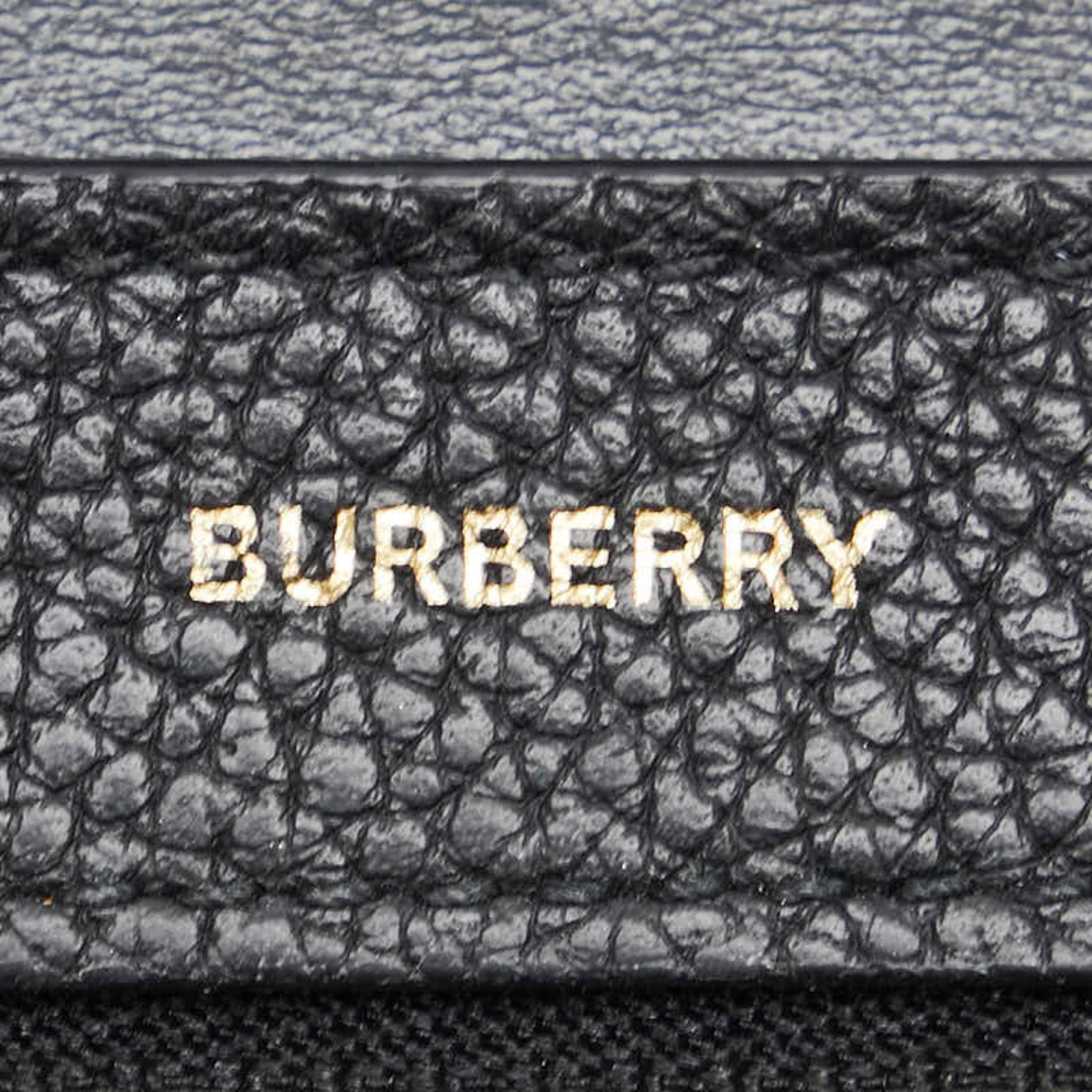 Burberry Black Leather Wallet (Bi-Fold) (Pre-Owned)