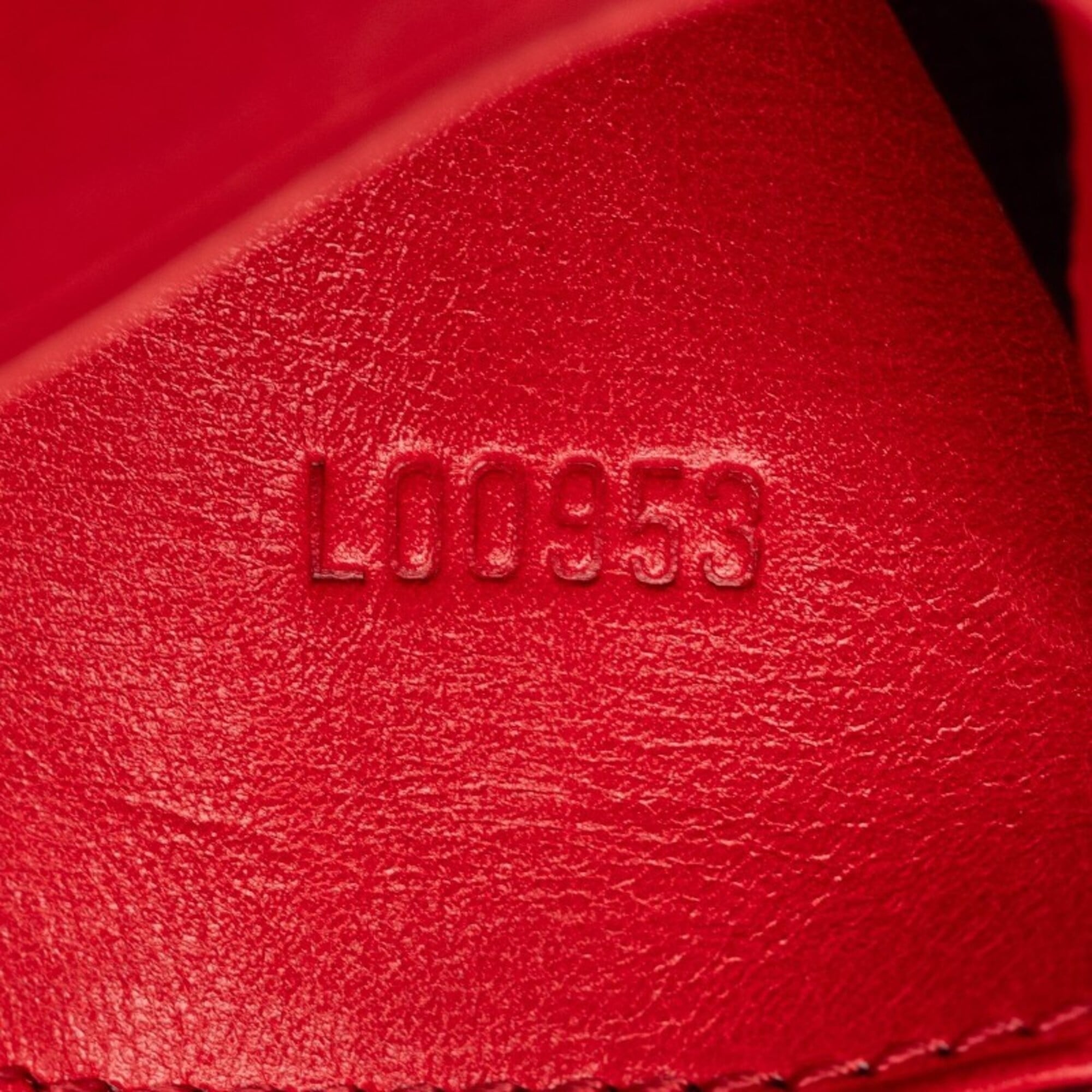 Louis Vuitton Red Color Leather Coin Purse/Coin Case (Pre-Owned)