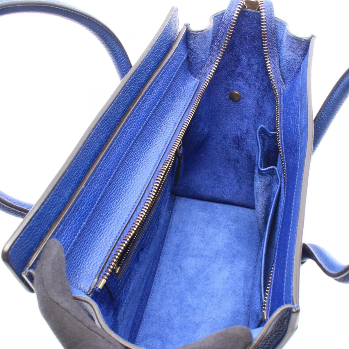 Celine Blue Leather Handbag Tote Bag (Pre-Owned)