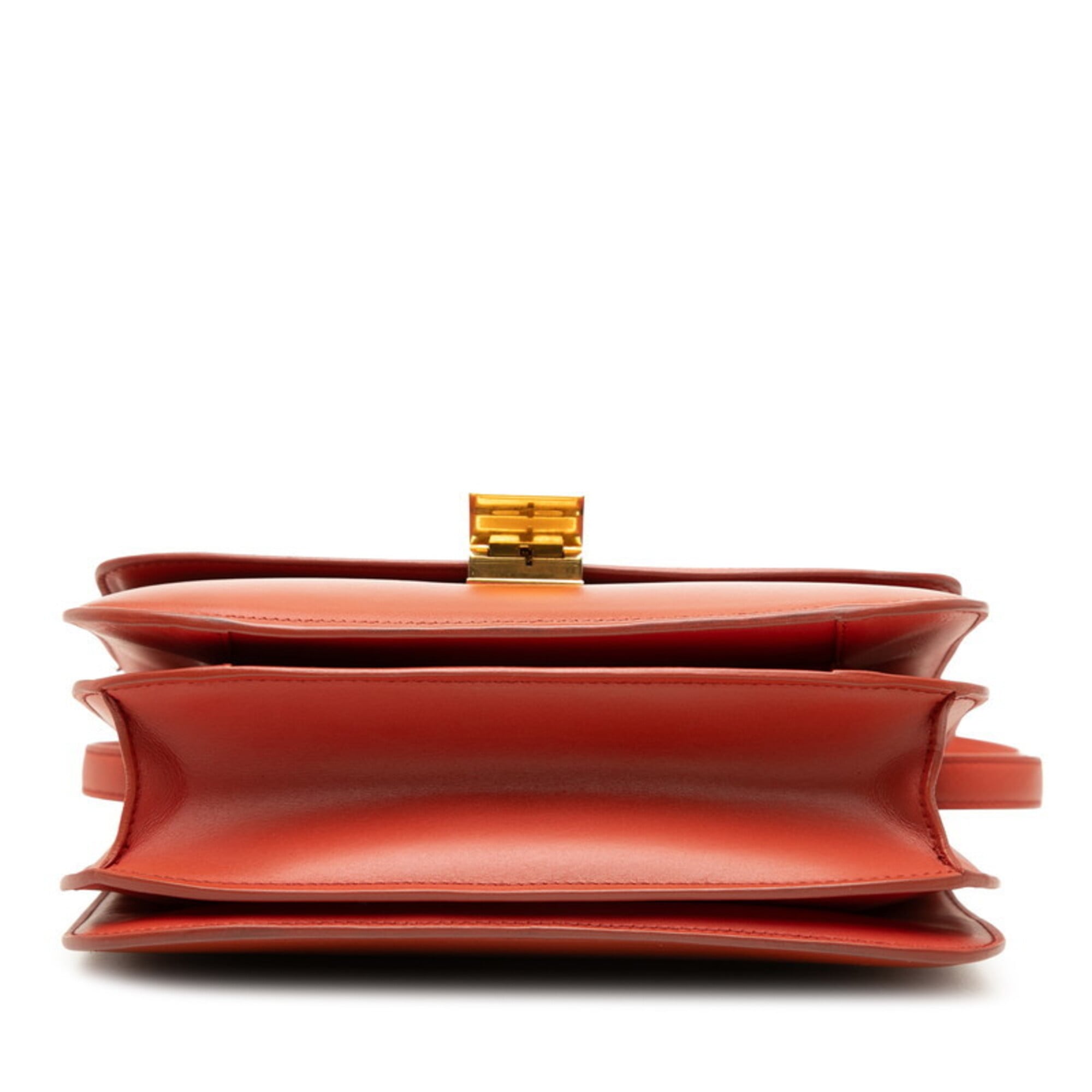 Celine Red Color Leather Shoulder Bag (Pre-Owned)