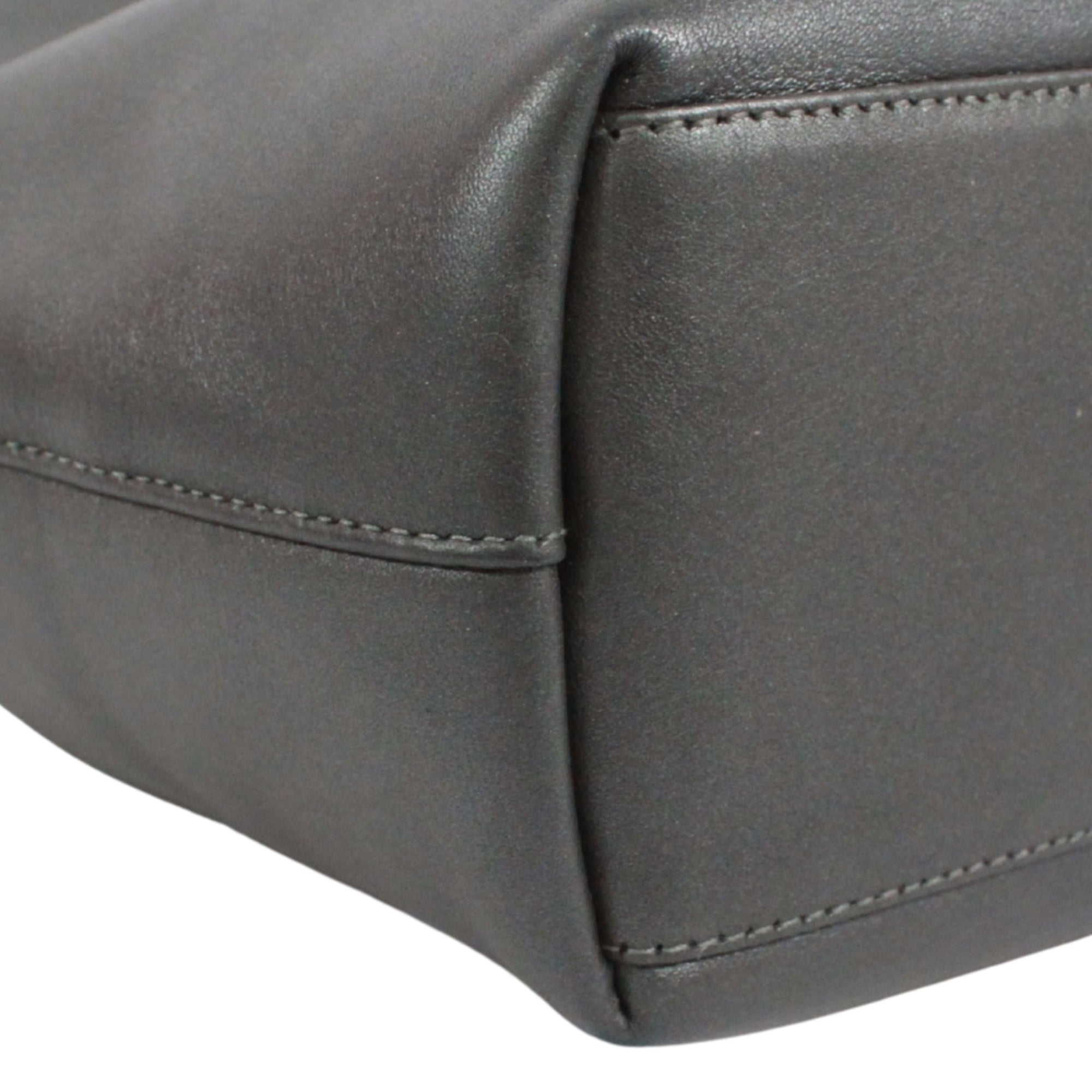 Christian Dior Gray Leather Handbag (Pre-Owned)