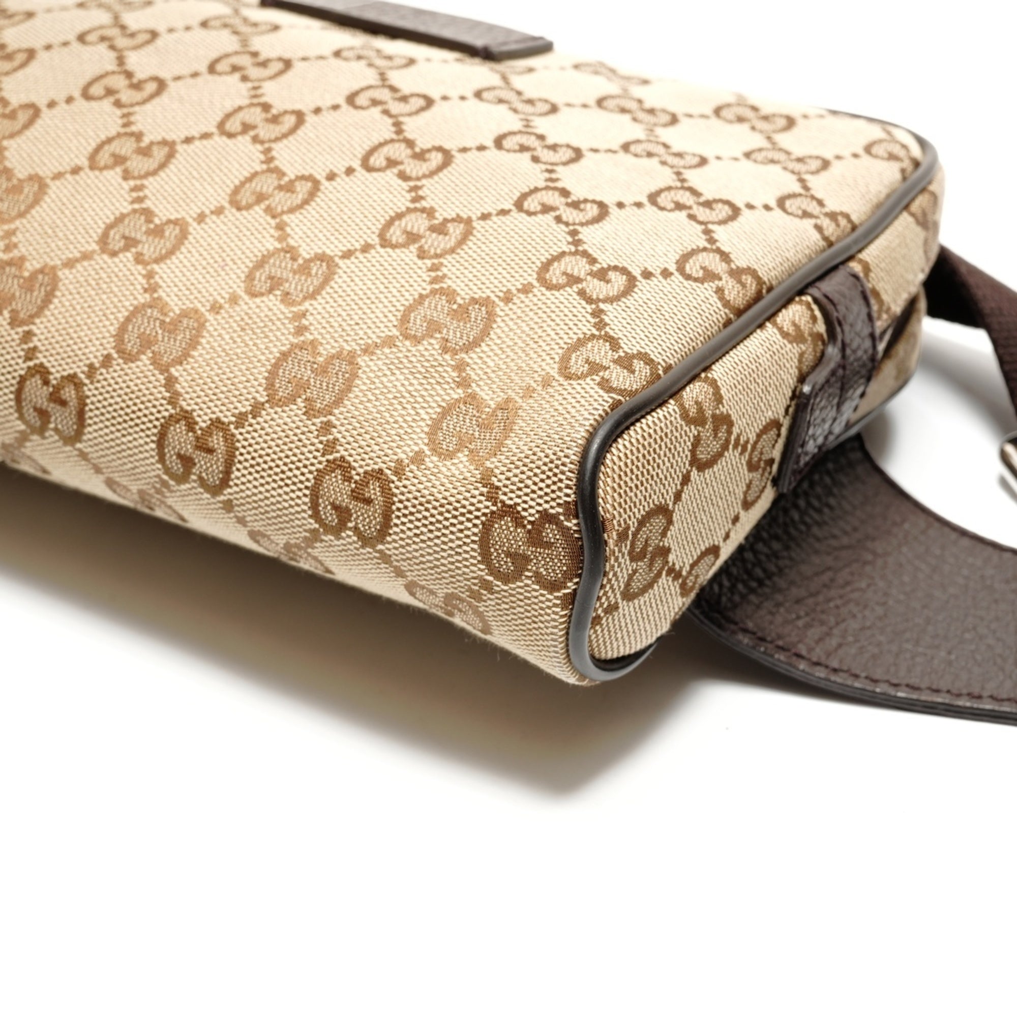 Gucci Gg Canvas Brown Gg Canvas Fanny Pack (Pre-Owned)