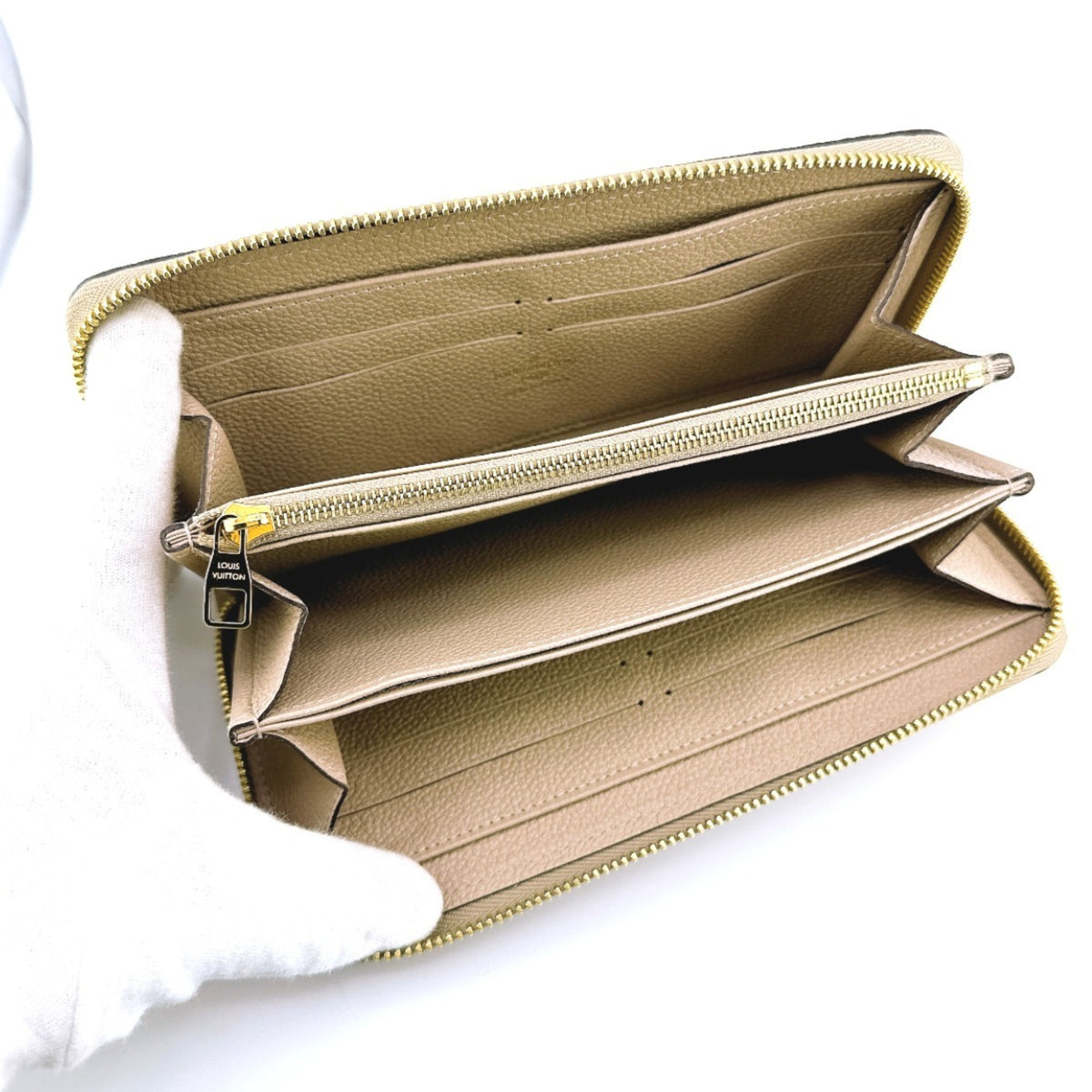 Louis Vuitton Beige Dune Monogram Empreinte Long Wallet (Bi-Fold) (Pre-Owned)