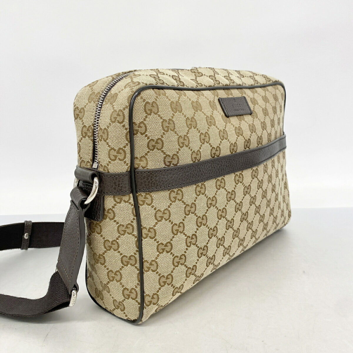 Gucci Beige Canvas Shoulder Bag (Pre-Owned)