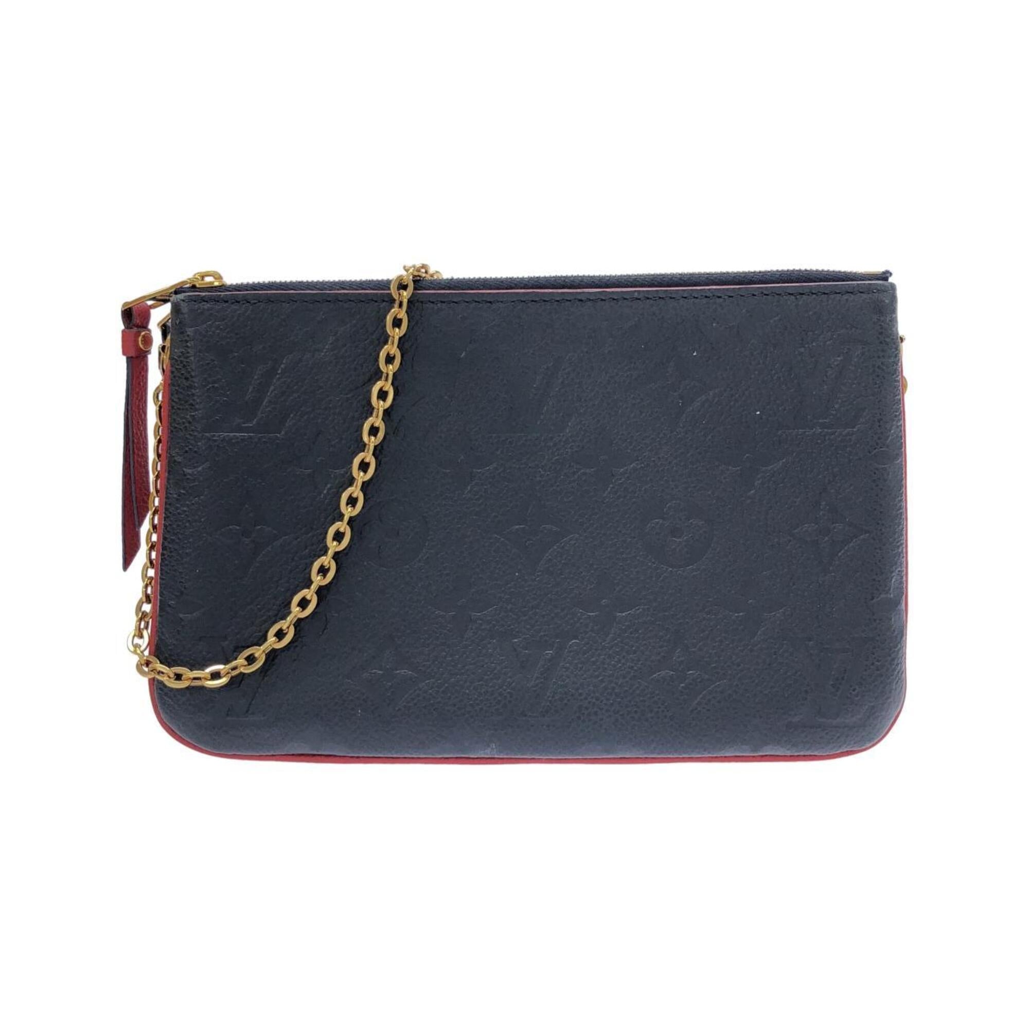 Louis Vuitton Marine Rouge Leather Pochette Shoulder Bag (Pre-Owned)