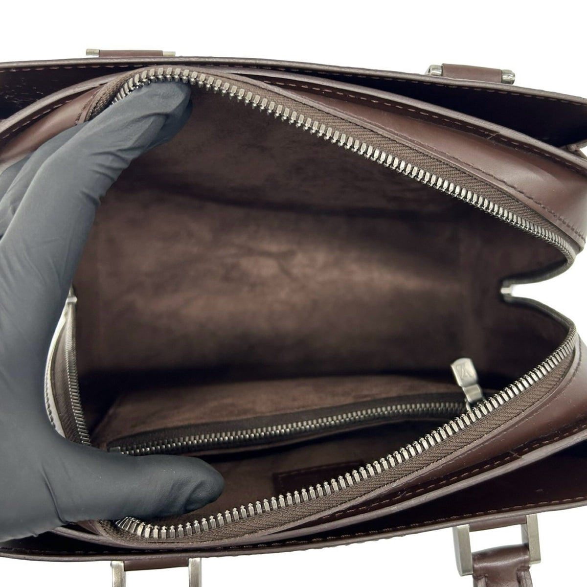Louis Vuitton Brown Leather Boston Bag Handbag (Pre-Owned)