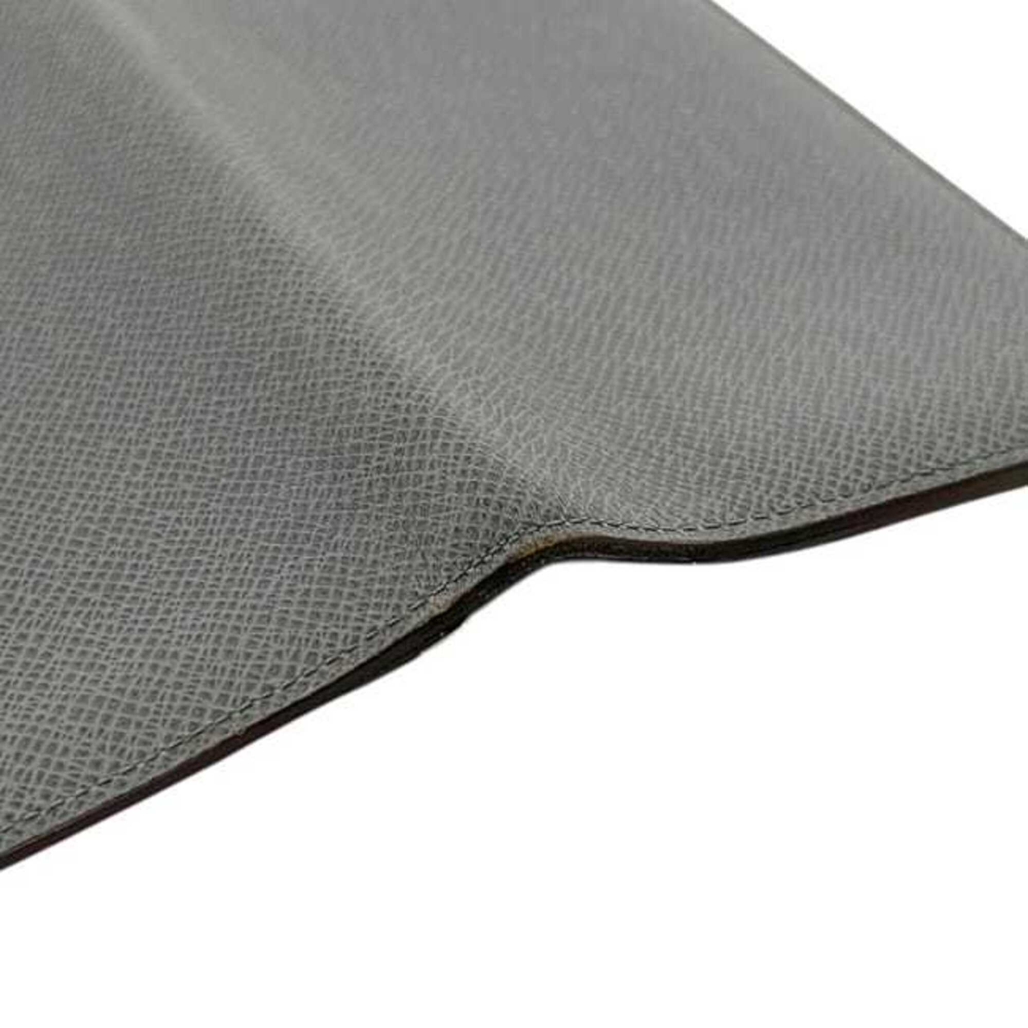 Louis Vuitton Glacier Gray Taiga Leather Long Wallet (Bi-Fold) (Pre-Owned)
