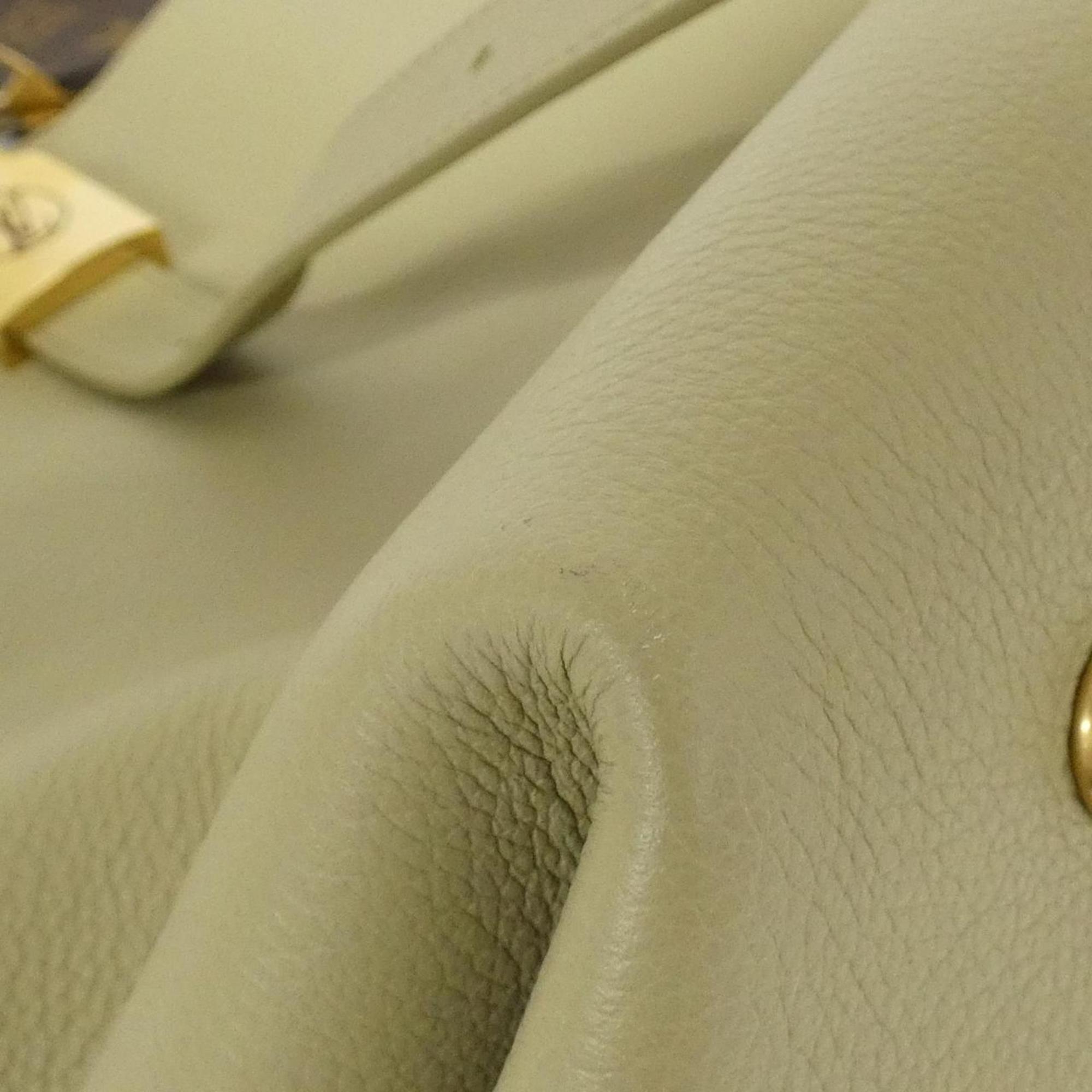 Louis Vuitton Green Leather Handbag (Pre-Owned)