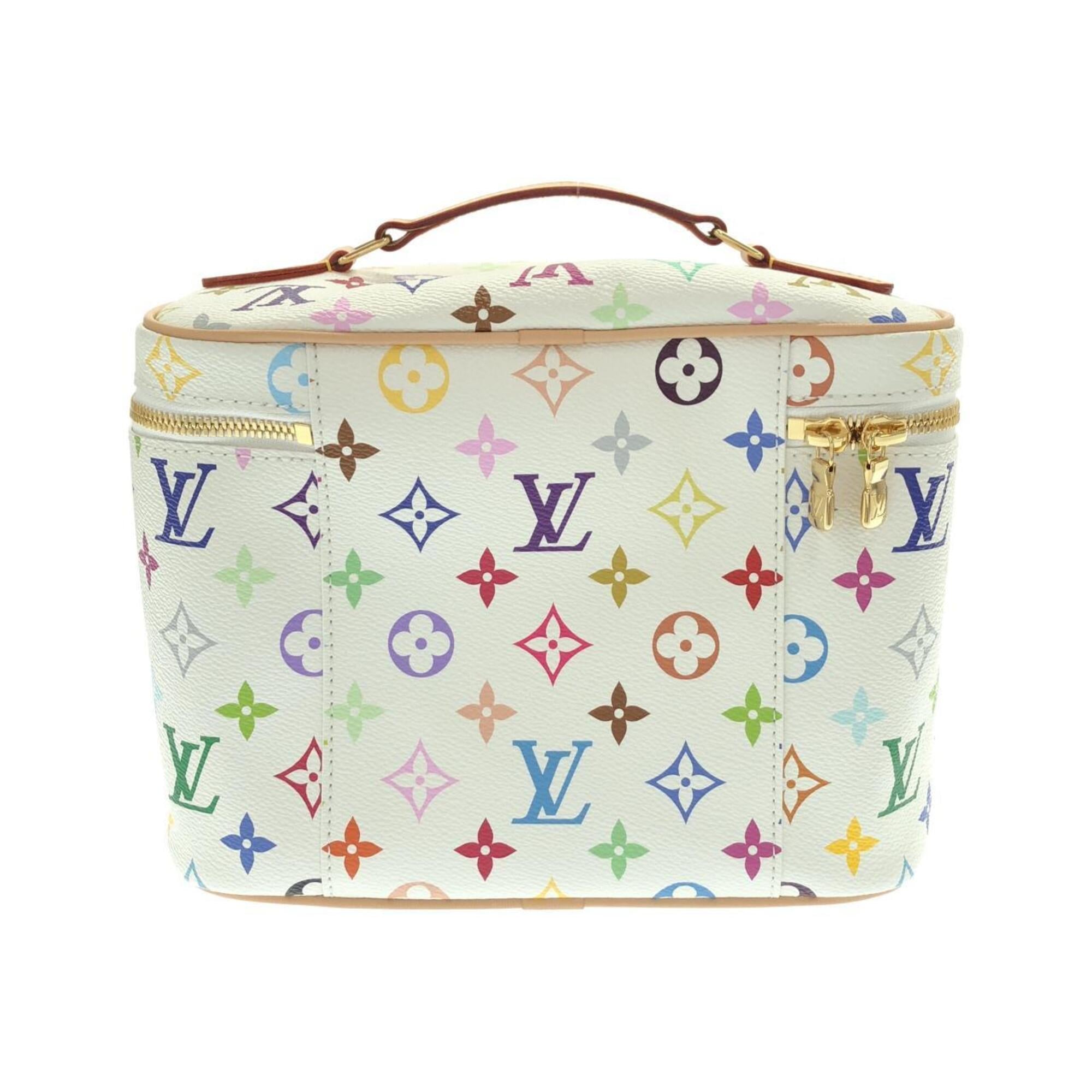 Louis Vuitton White Coated Canvas Handbag (Pre-Owned)