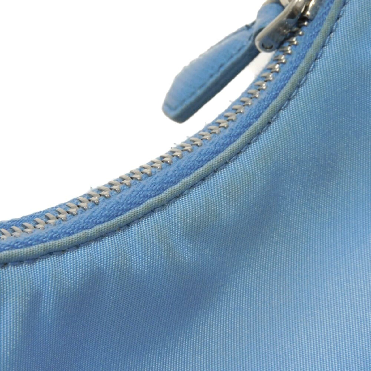 Prada Blue Nylon Pouch Shoulder Bag (Pre-Owned)