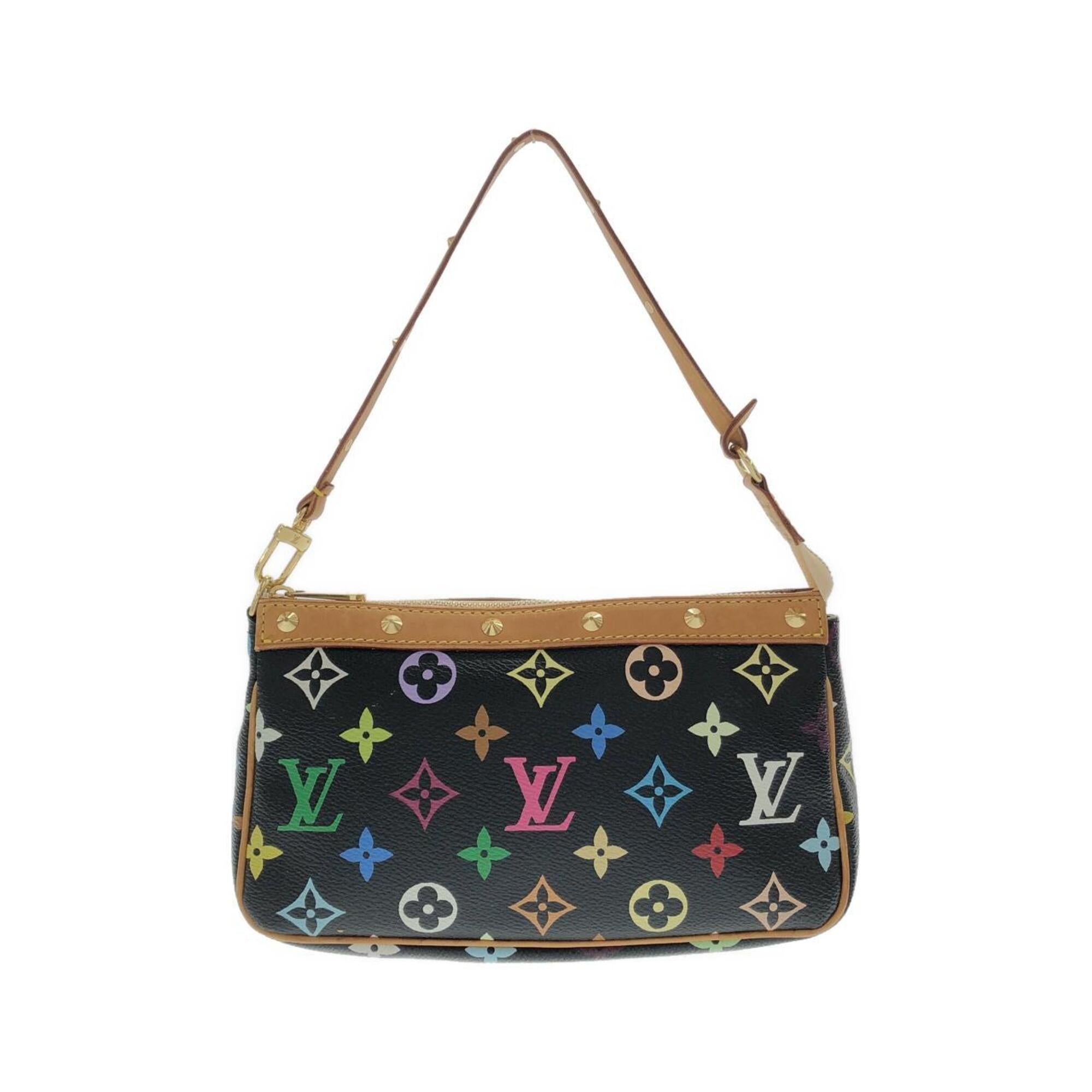Louis Vuitton Black Multi-Color Monogram Multicolore Pochette Pouch (Pre-Owned)
