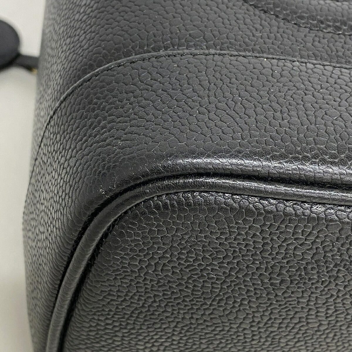 Chanel Black Grained Calfskin Vanity Bag (Pre-Owned)