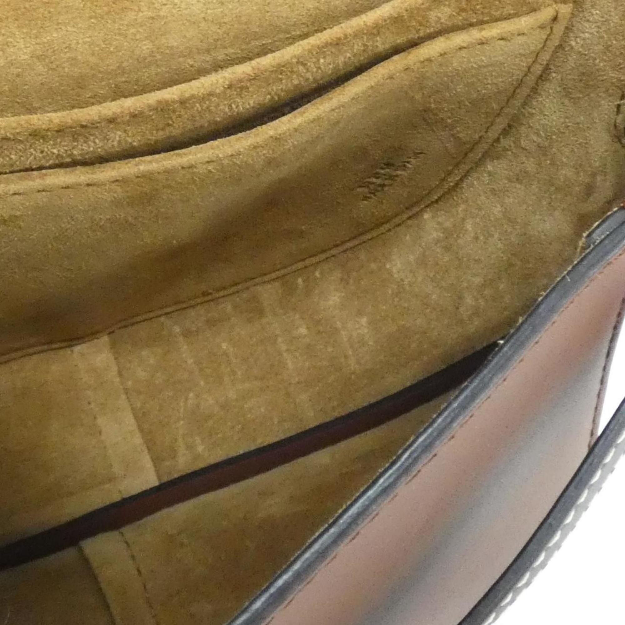 Loewe Purple Leather Shoulder Bag (Pre-Owned)