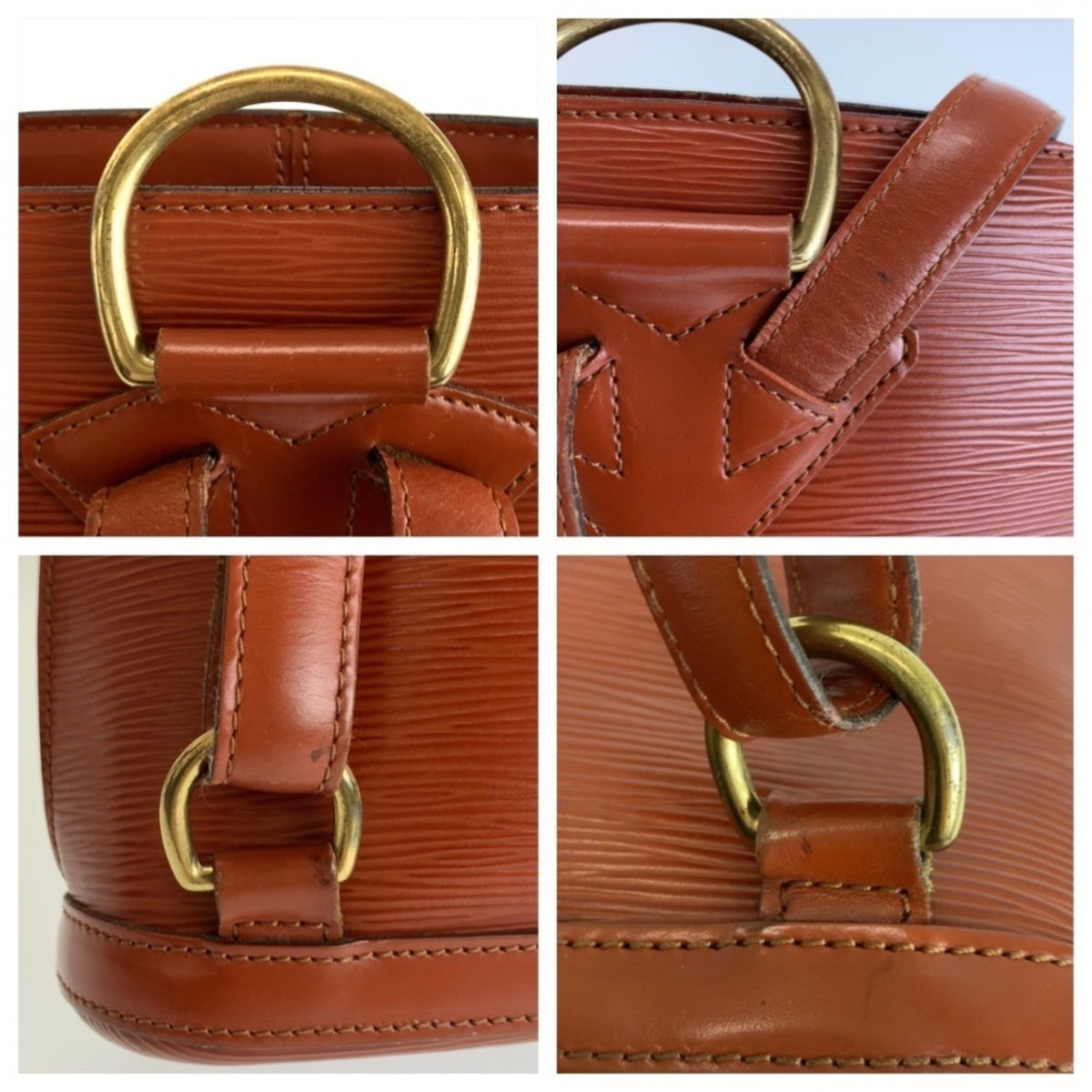 Louis Vuitton Brown Leather Backpack (Pre-Owned)