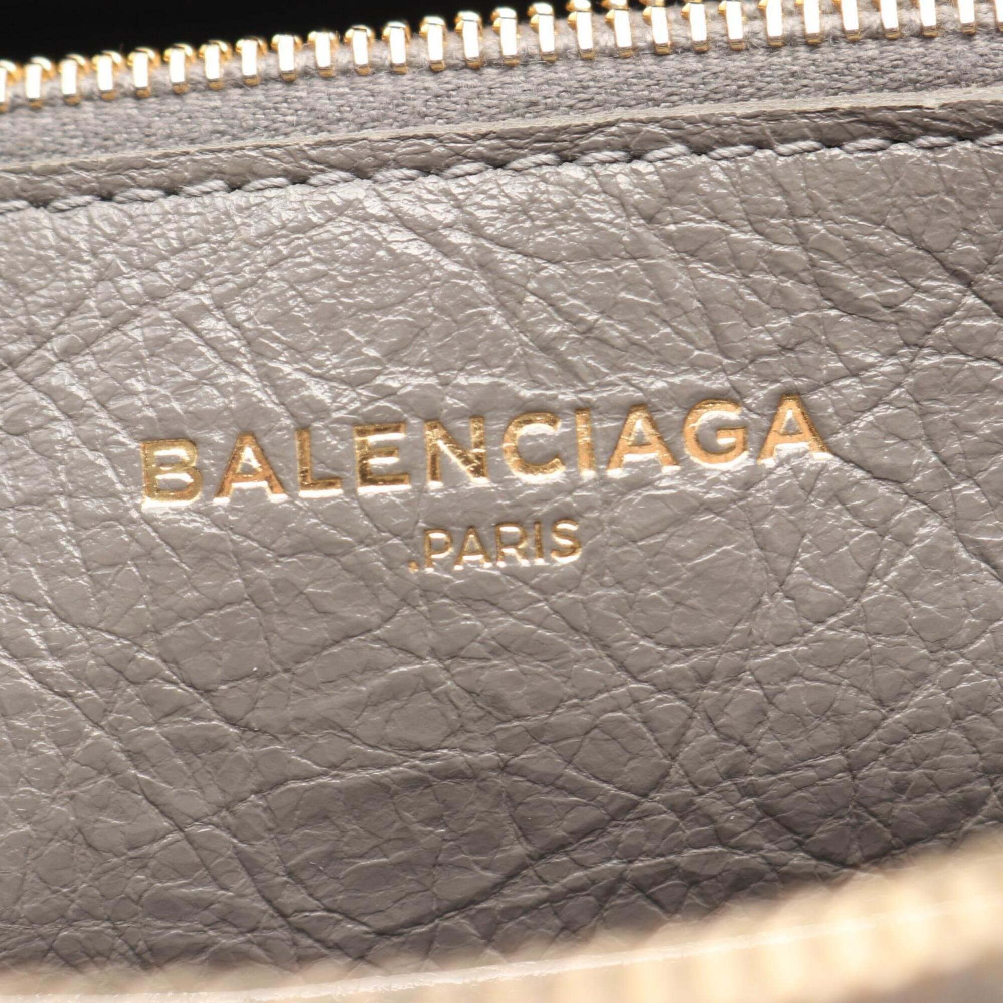 Balenciaga Gray Leather Handbag (Pre-Owned)