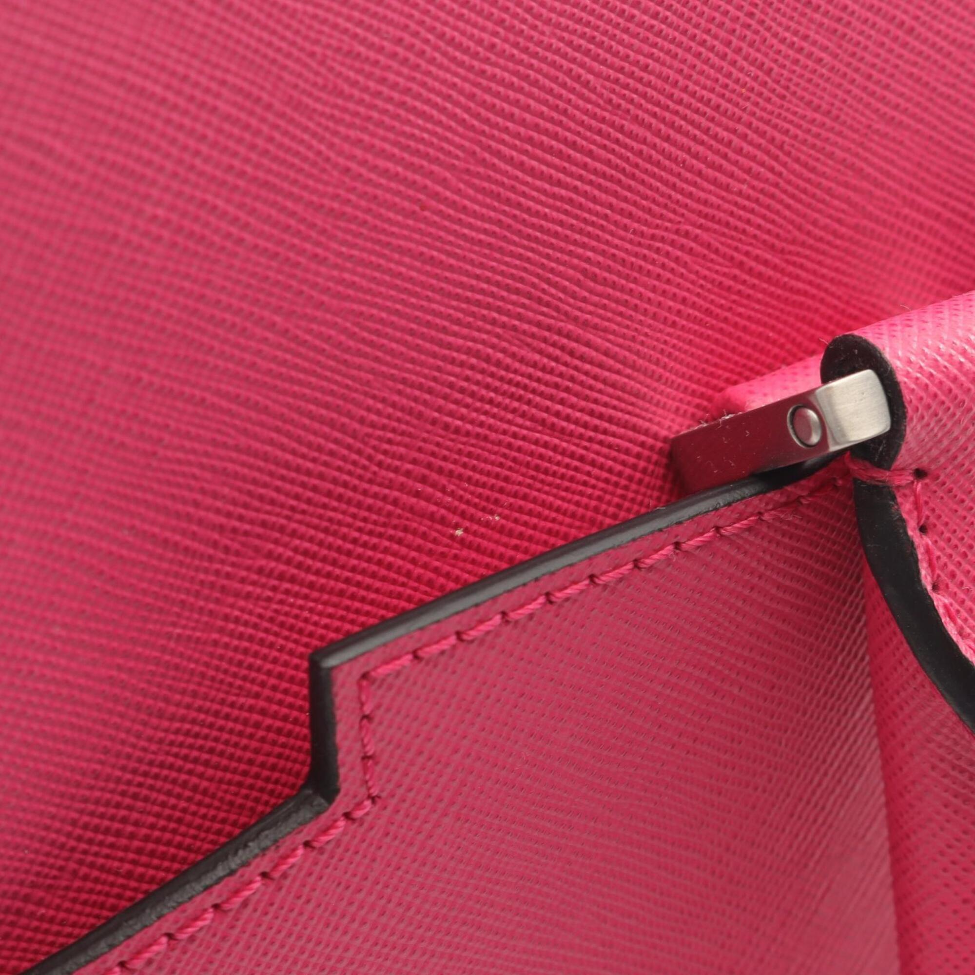 Mcm Pink Leather Handbag Tote Bag (Pre-Owned)