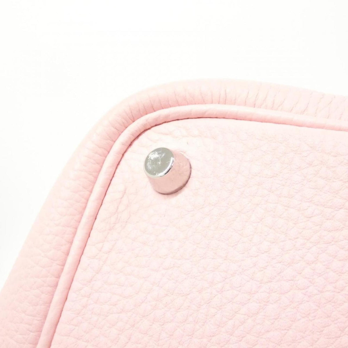 Hermes Rose Sakura Taurillon Clemence Leather Handbag (Pre-Owned)