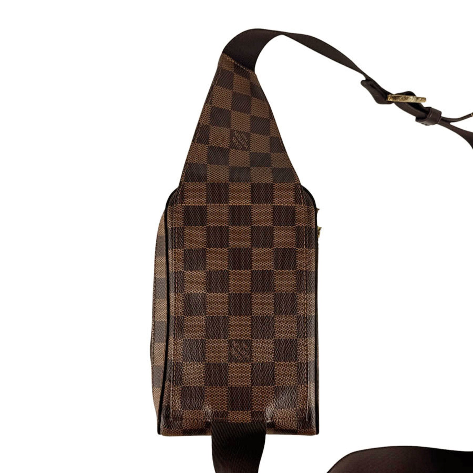 Louis Vuitton Damier Canvas Ebene Damier Canvas Shoulder Bag (Pre-Owned)
