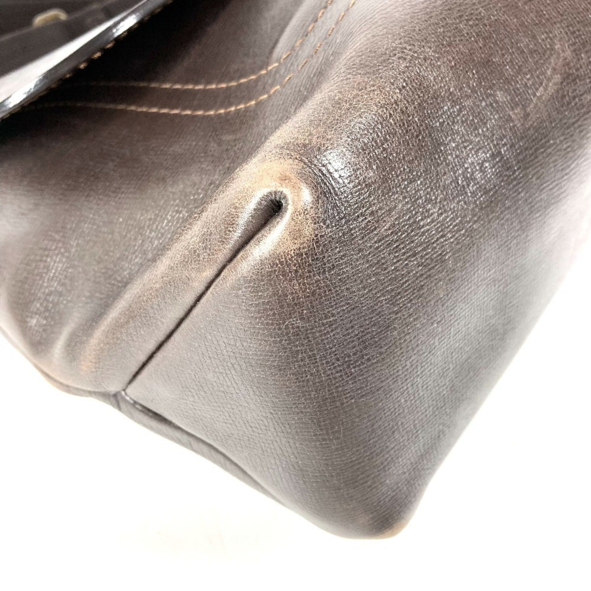 Louis Vuitton Brown Coffee Utah Leather Leather Messenger Bag Shoulder Bag (Pre-Owned)