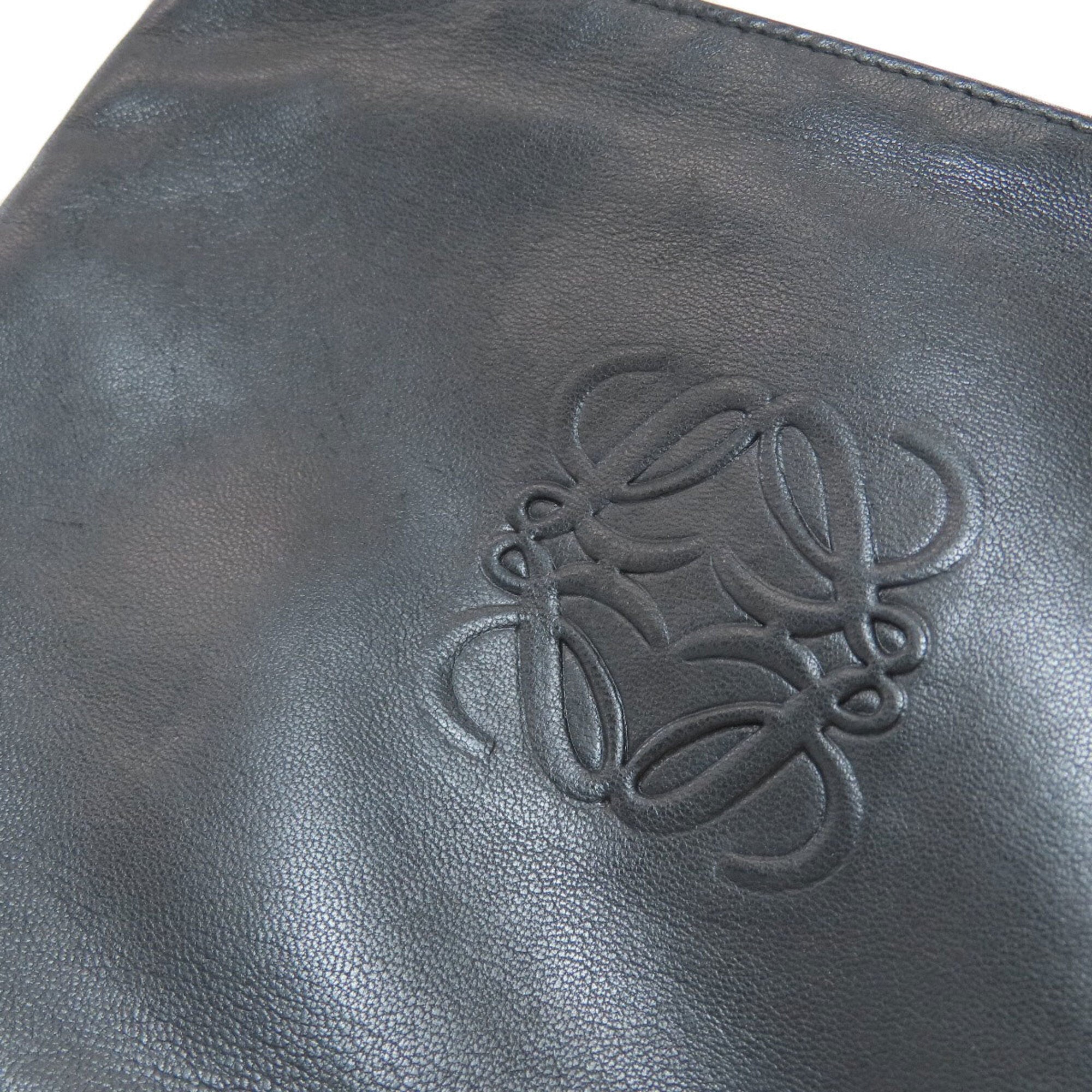Loewe Black Leather Pouch (Pre-Owned)