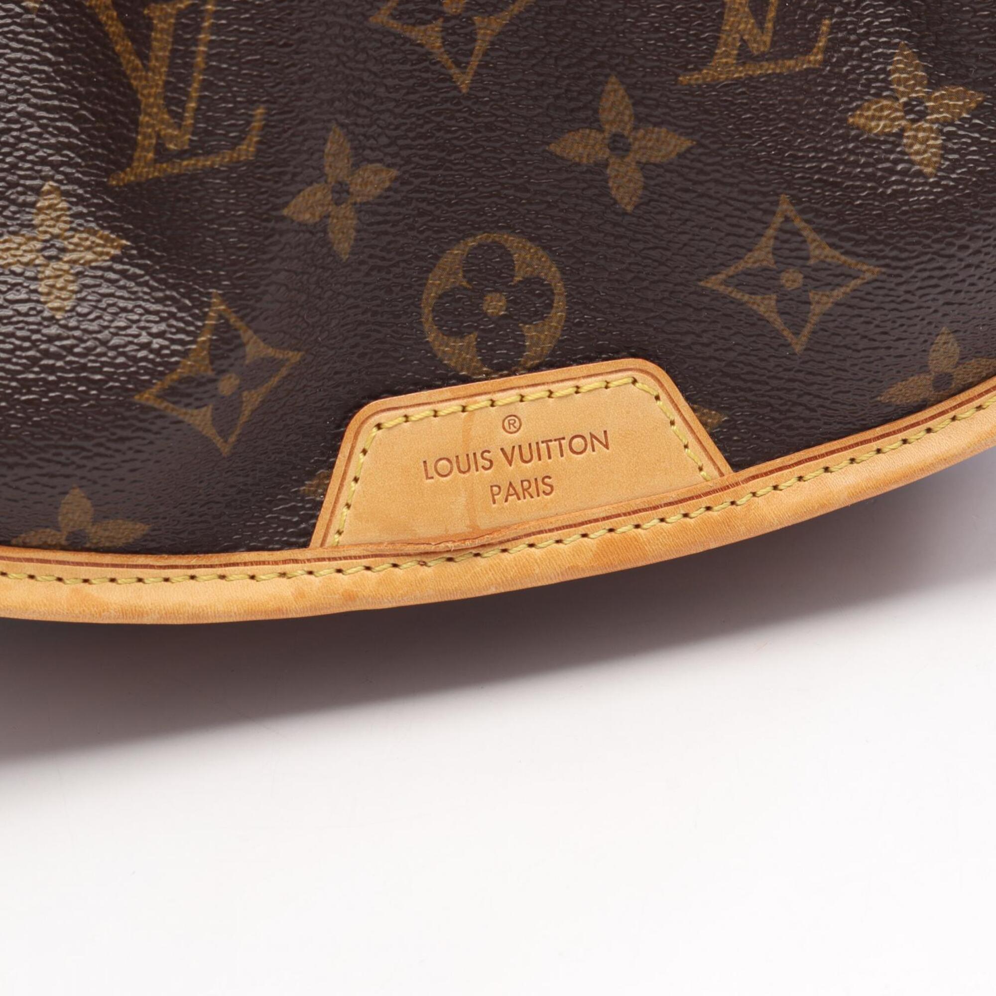 Louis Vuitton Brown Monogram Coated Canvas Leather Shoulder Bag (Pre-Owned)