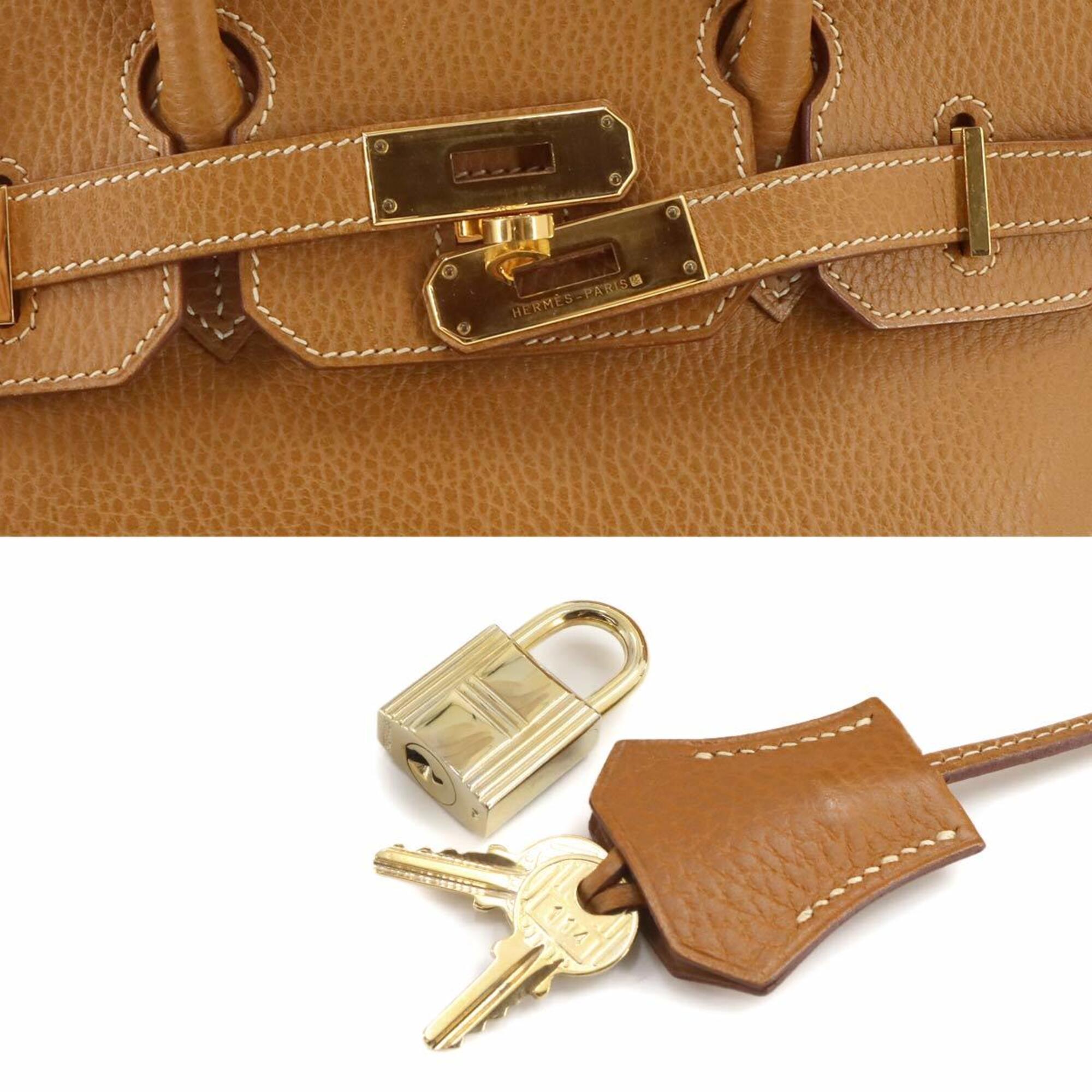 Hermes Natural Ardennes Leather Handbag (Pre-Owned)