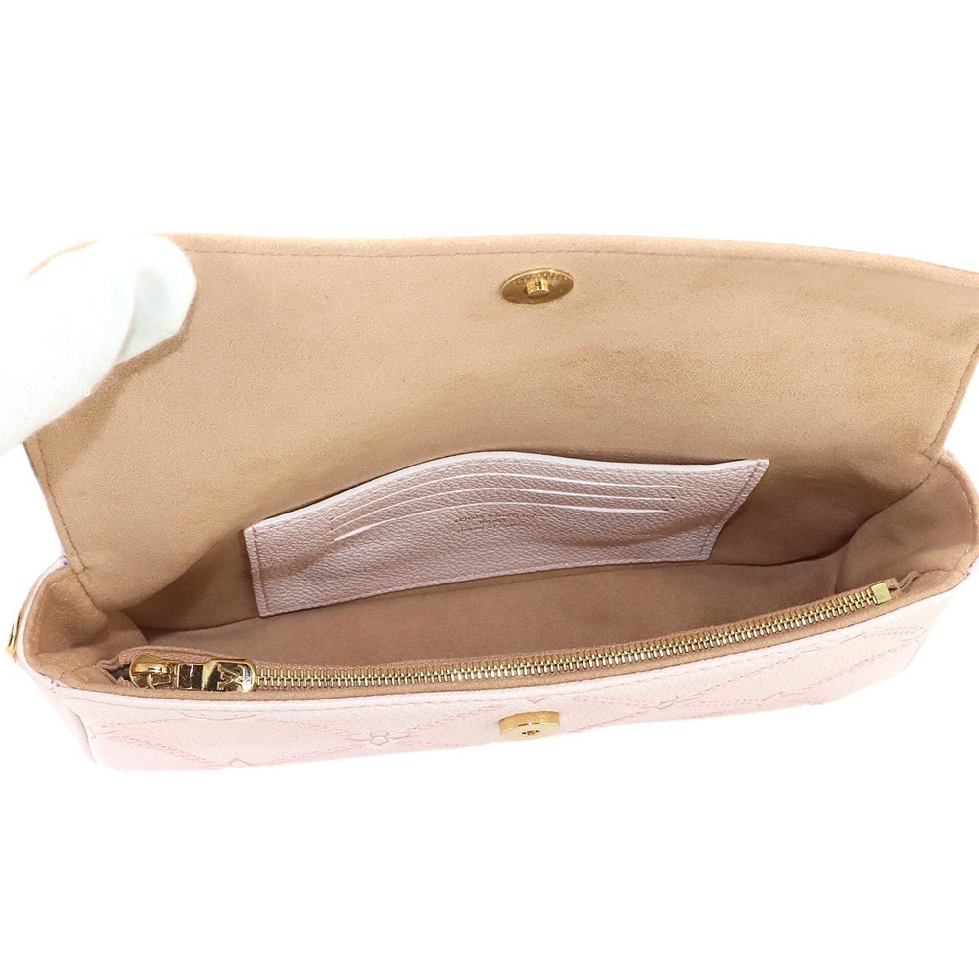 Louis Vuitton Pink Monogram Empreinte Leather Shoulder Bag (Pre-Owned)