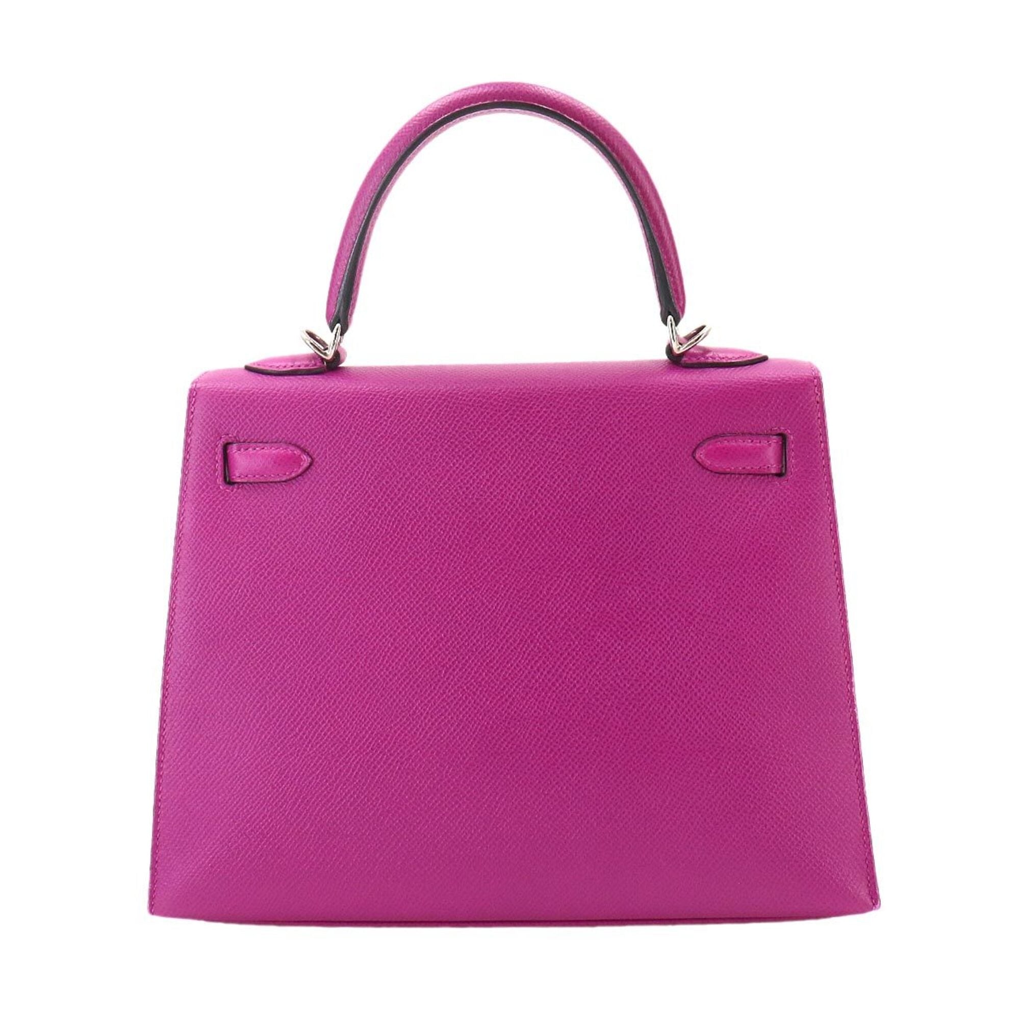 Hermes Kelly Rose Purple Epsom Leather Handbag (Pre-Owned)
