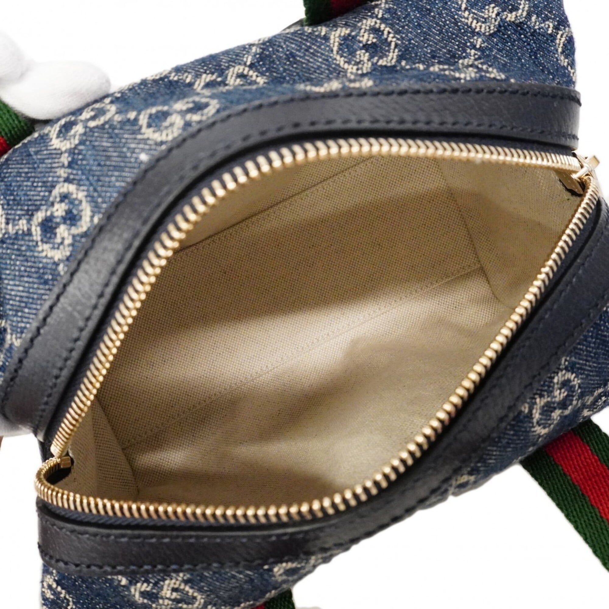 Gucci Blue Denim Handbag (Pre-Owned)
