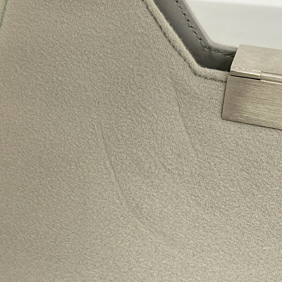 Salvatore Ferragamo Gray Cotton Shoulder Bag (Pre-Owned)