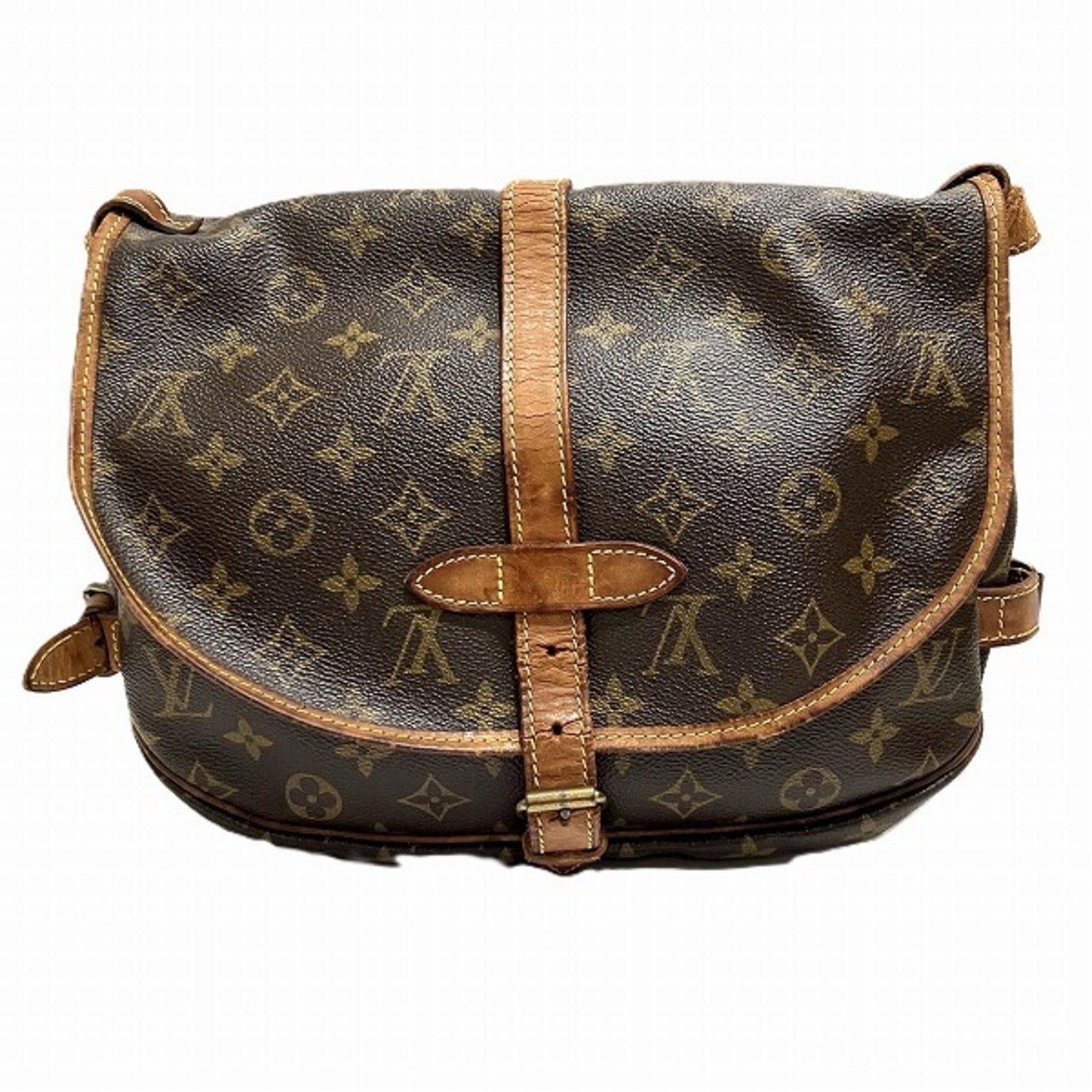 Louis Vuitton Brown Monogram Handbag Shoulder Bag (Pre-Owned)