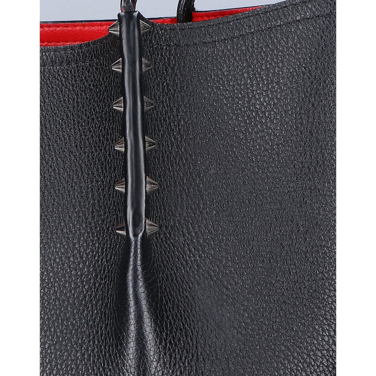 Christian Louboutin Black Leather Tote Bag (Pre-Owned)