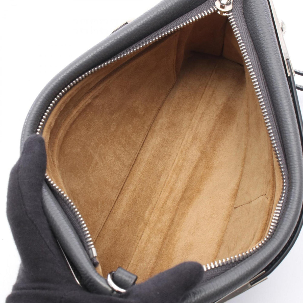 Loewe Gray Leather Handbag (Pre-Owned)
