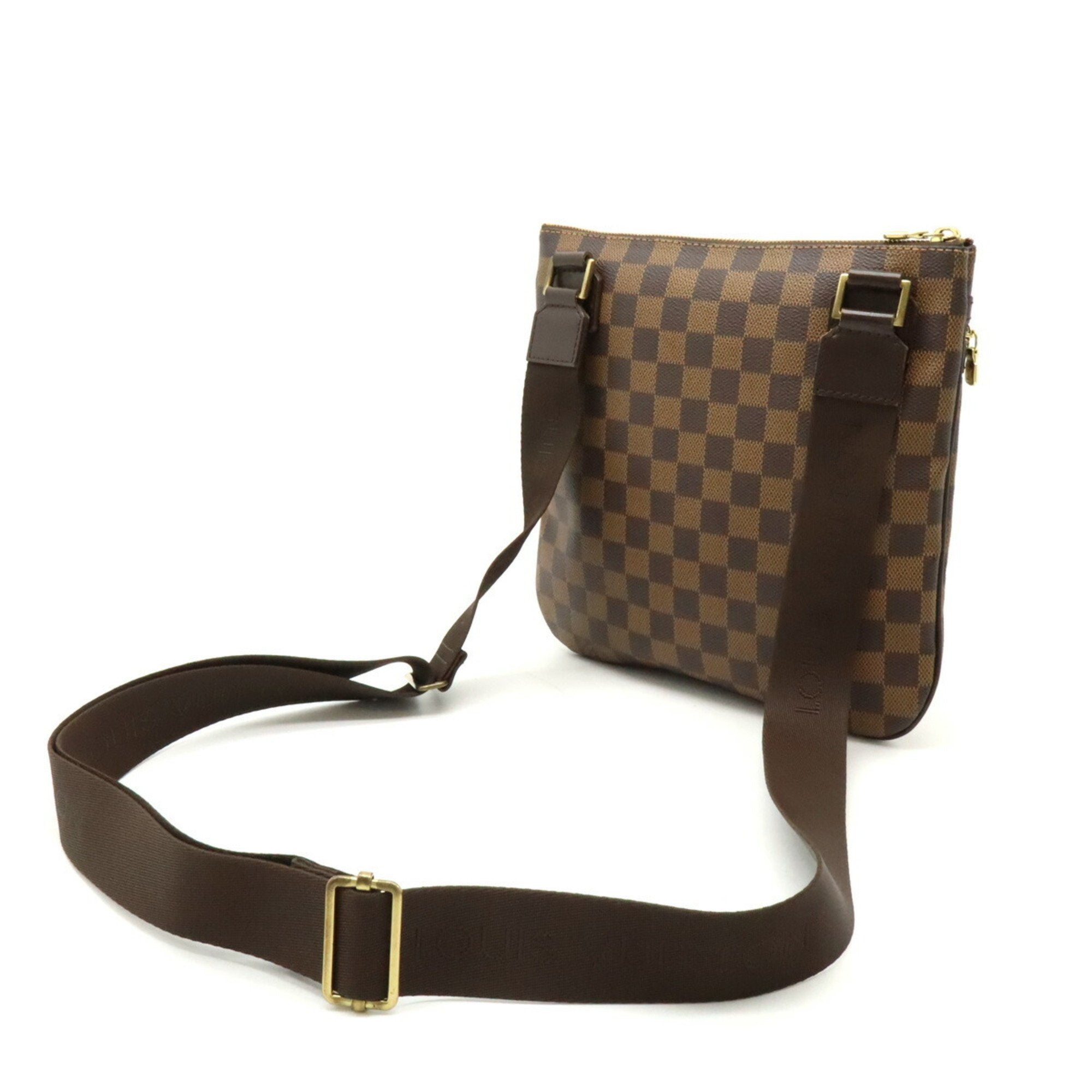 Louis Vuitton Brown Pvc Pochette Shoulder Bag (Pre-Owned)