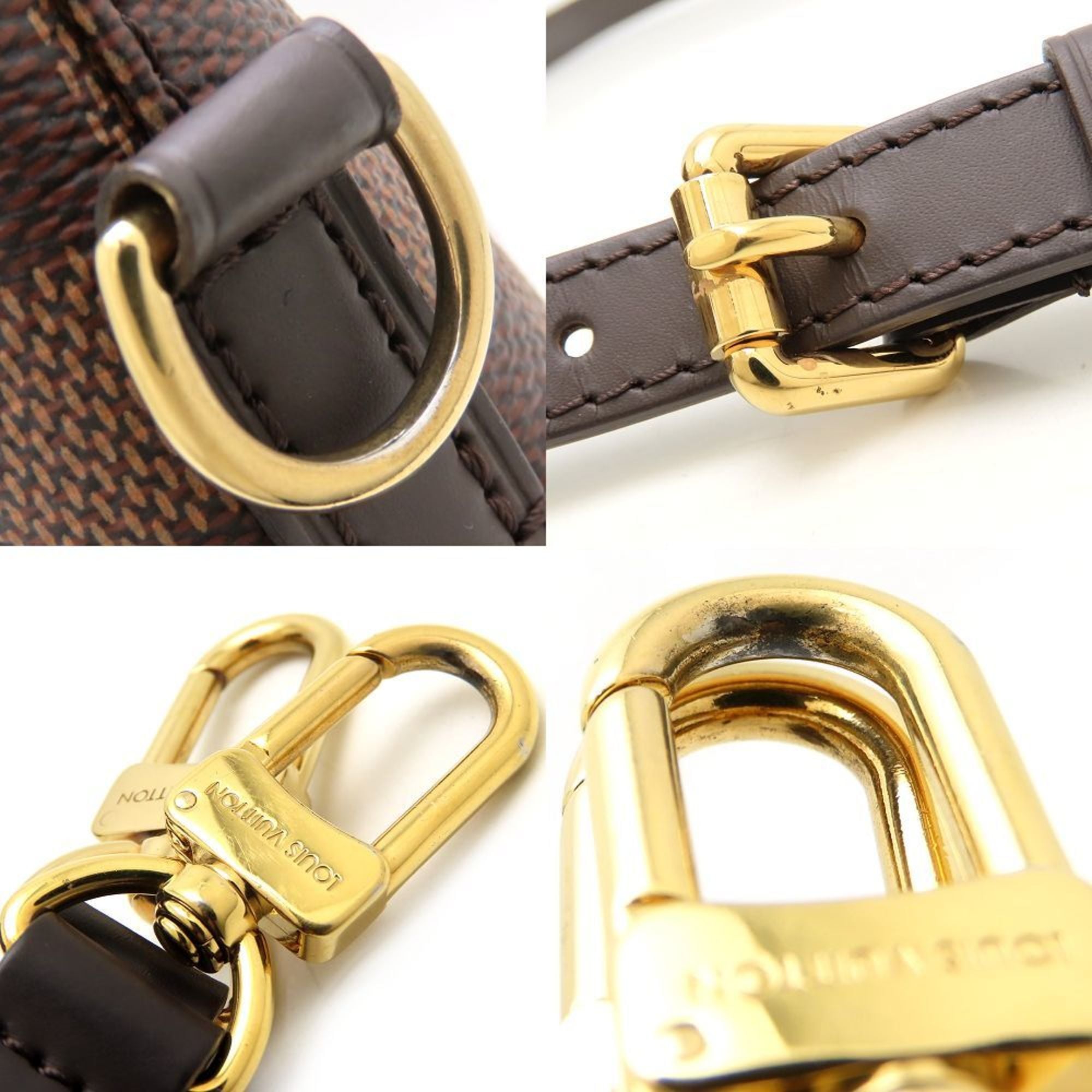 Louis Vuitton Damier Brown Canvas Handbag (Pre-Owned)