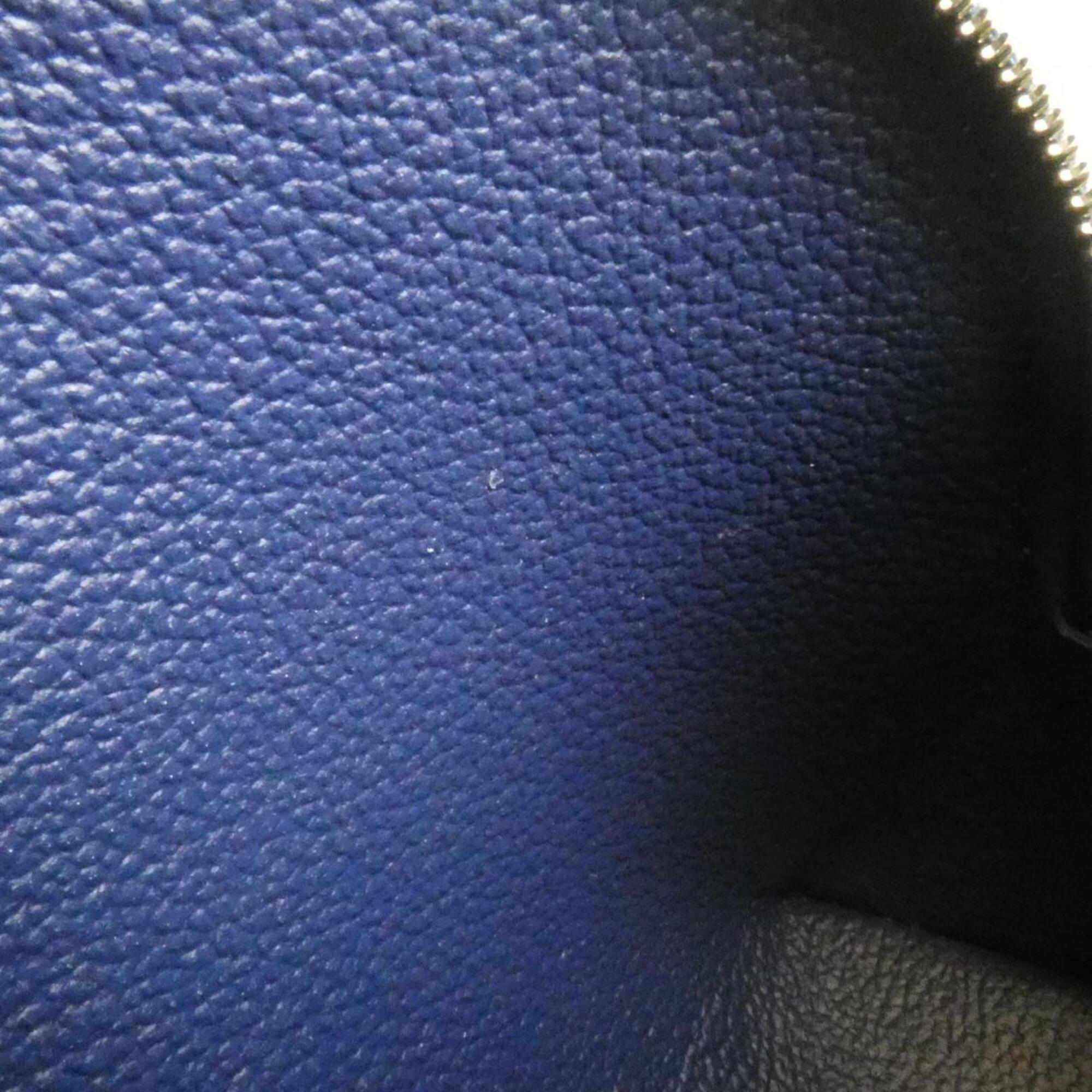 Louis Vuitton Blue Coated Canvas Handbag Pochette Pouch (Pre-Owned)