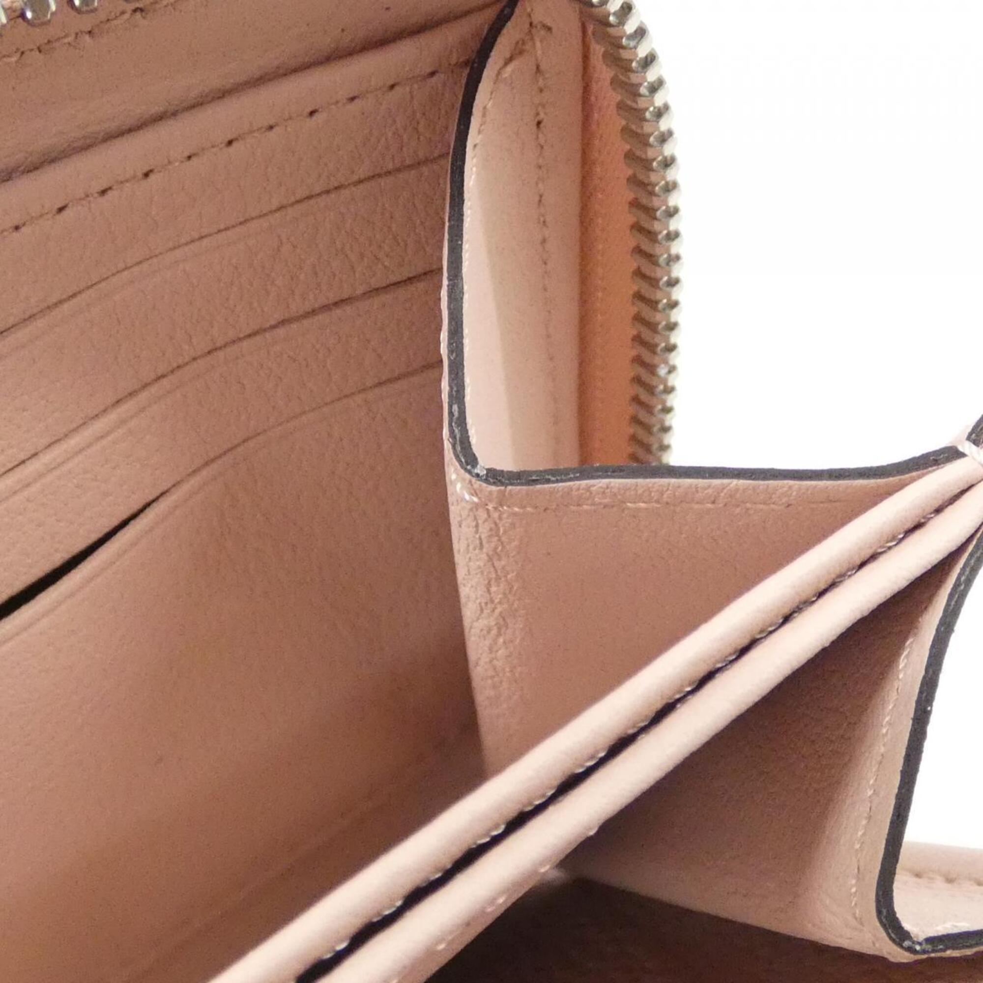 Louis Vuitton Magnolia Pink Leather Long Wallet (Bi-Fold) (Pre-Owned)