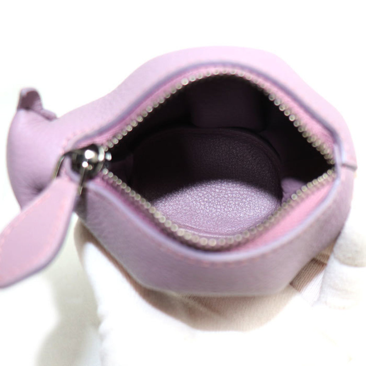 Loewe Purple Leather Coin Purse/Coin Case (Pre-Owned)