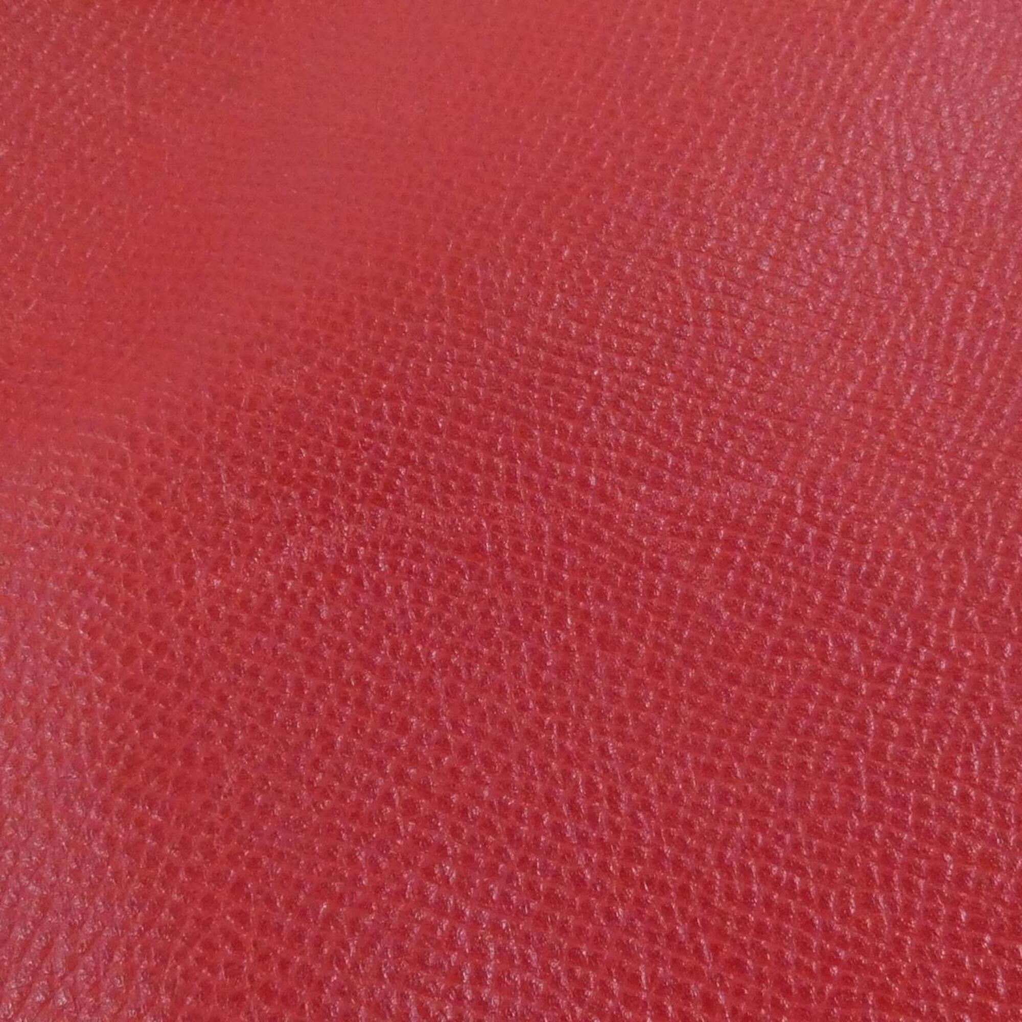 Hermes Rouge Vif Courchevel Leather Shoulder Bag (Pre-Owned)