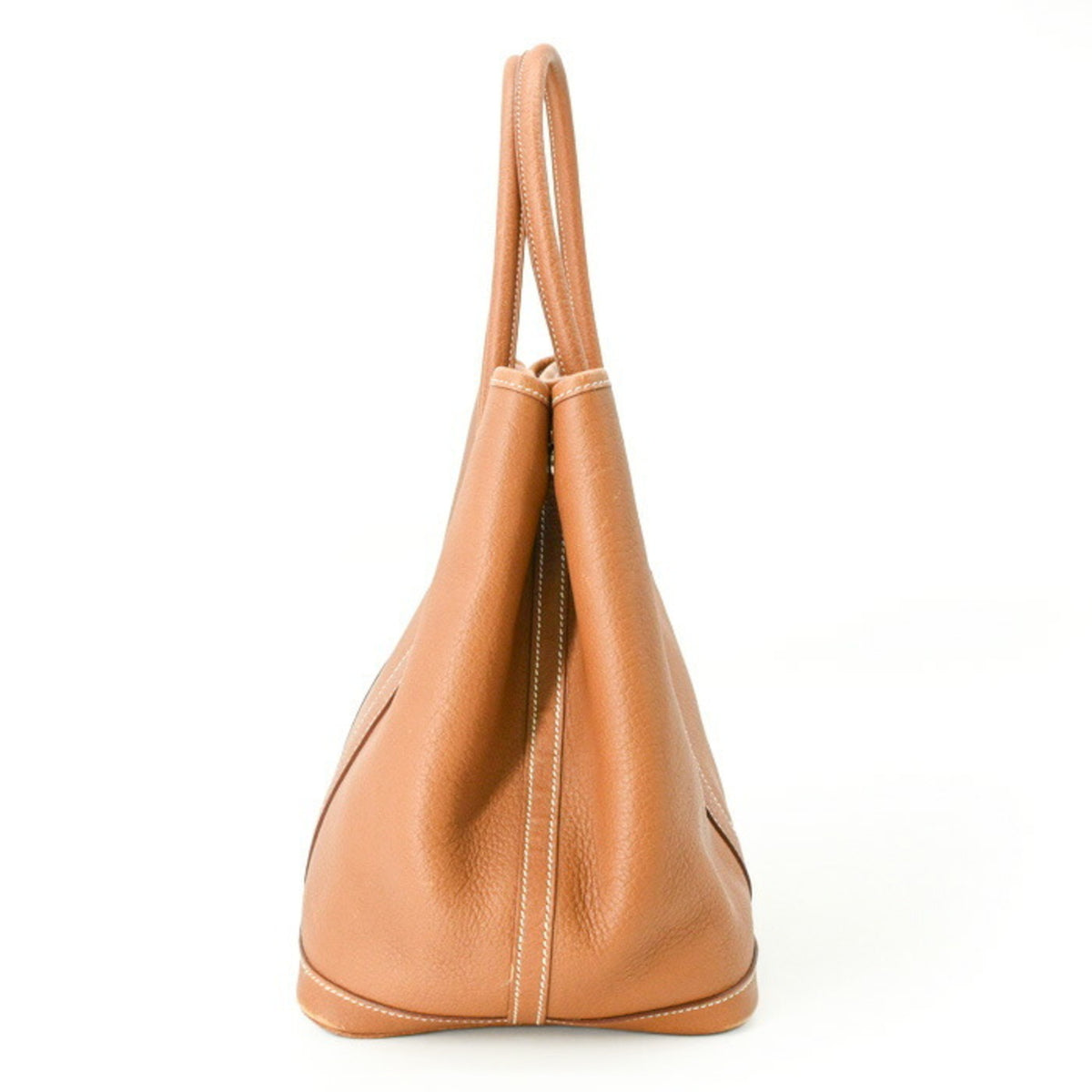 Hermes Brown Gold Negonda Leather Handbag Tote Bag (Pre-Owned)