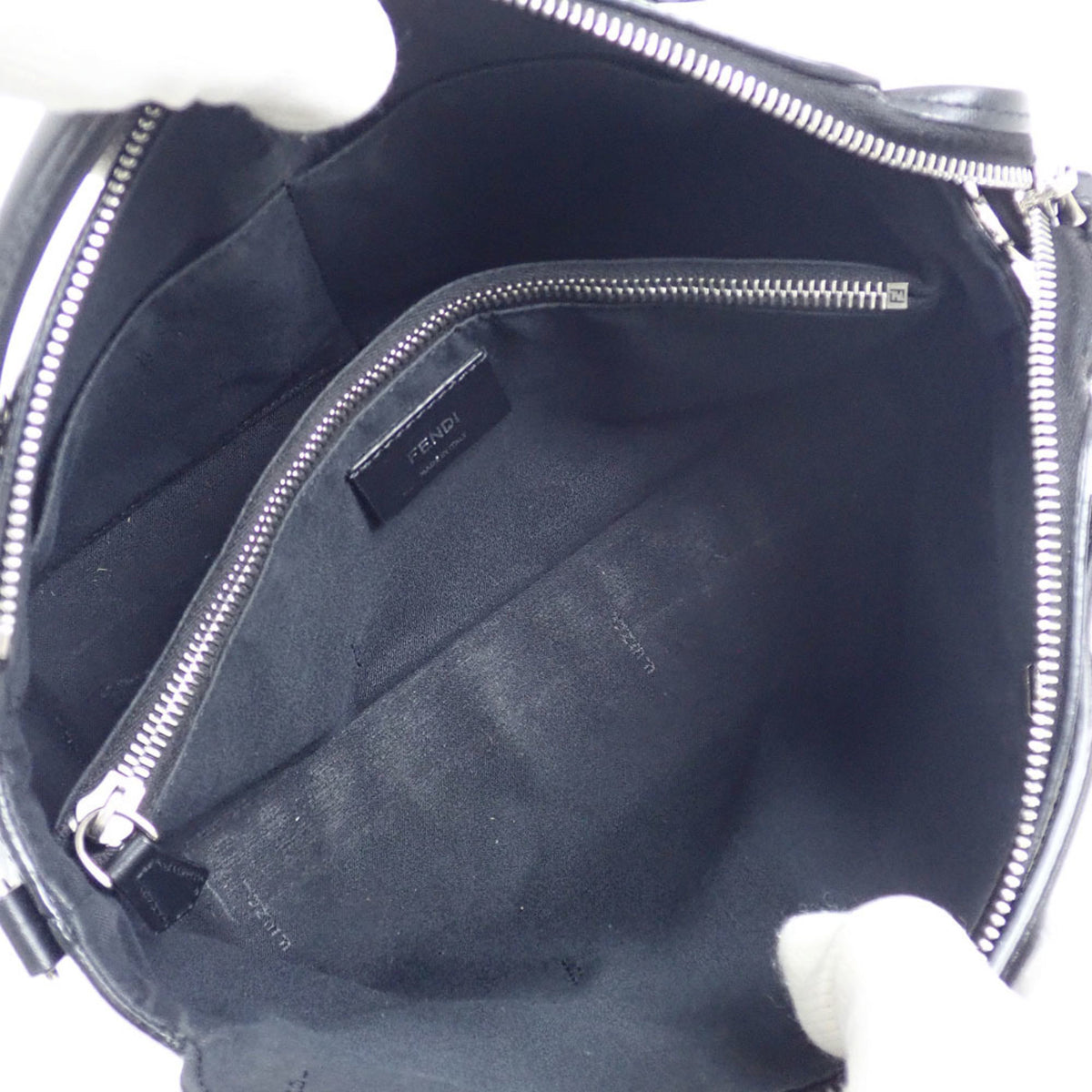 Fendi By The Way Black Leather Handbag (Pre-Owned)