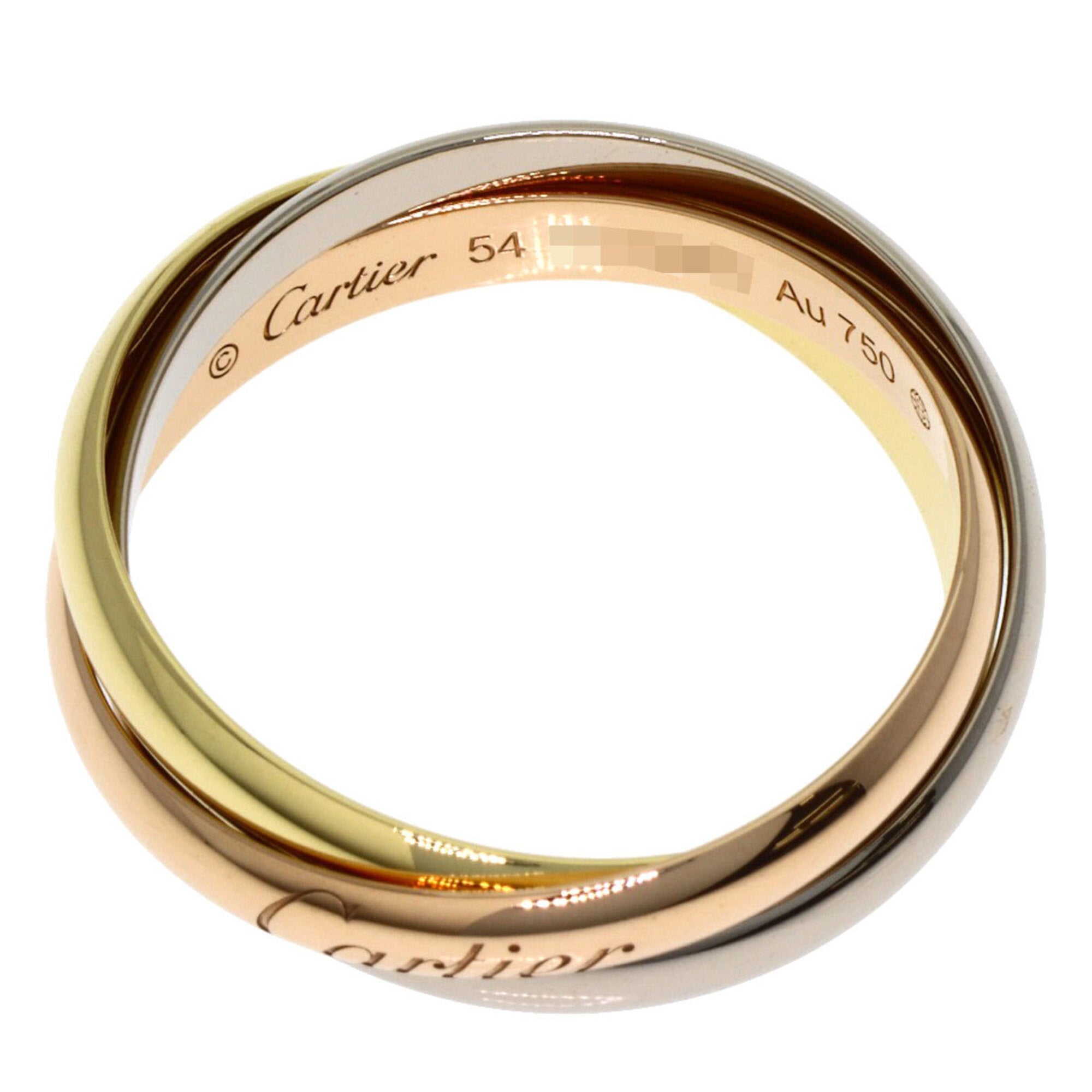 Cartier Trinity Yellow Gold (18K) Pink Gold (18K) White Gold (18K) Band Ring (Pre-Owned)
