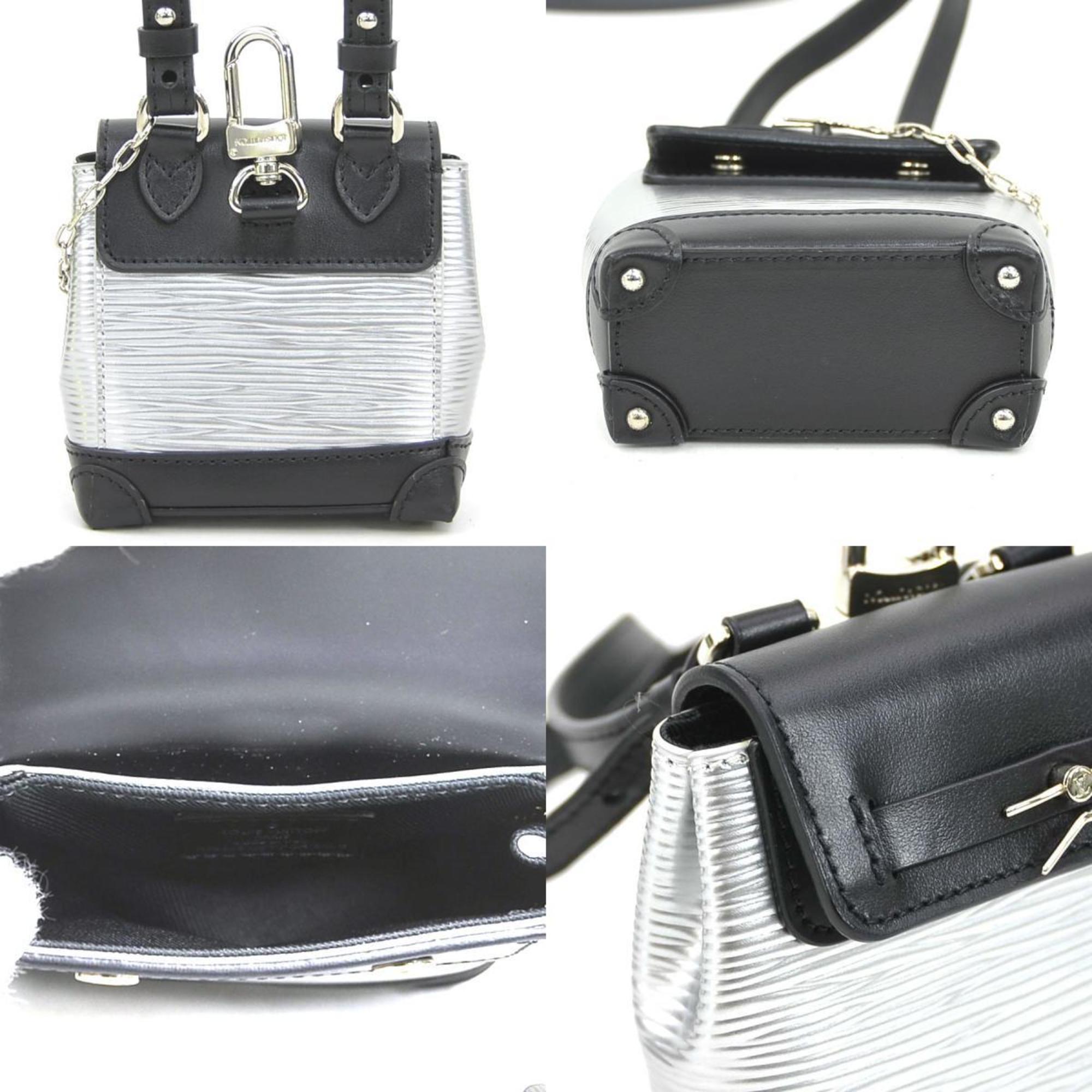Louis Vuitton Black Silver Epi Leather Shoulder Bag (Pre-Owned)