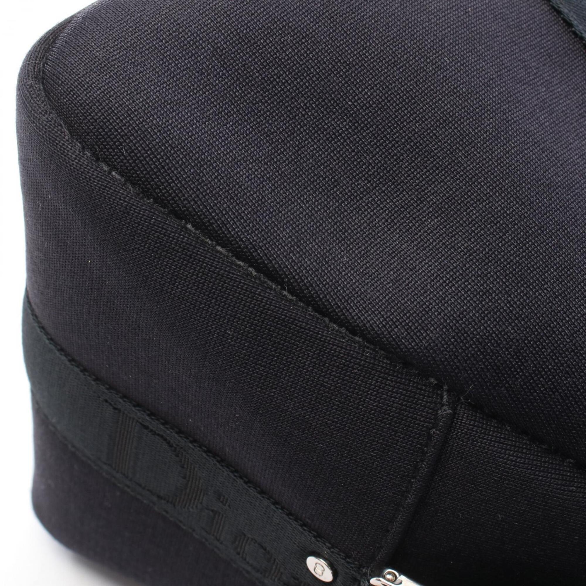 Christian Dior Black Canvas Leather Handbag (Pre-Owned)
