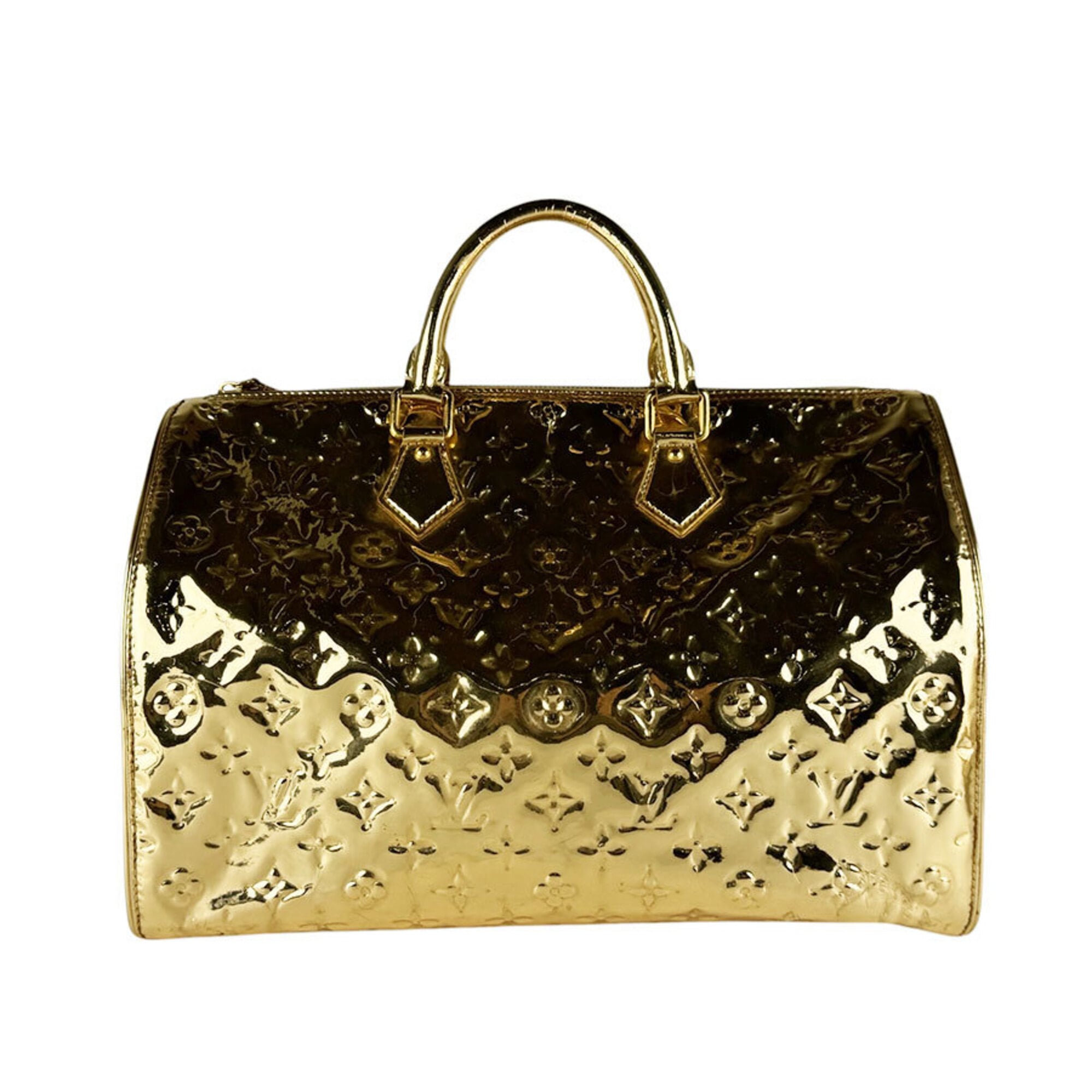 Louis Vuitton Gold Monogram Miroir Handbag (Pre-Owned)
