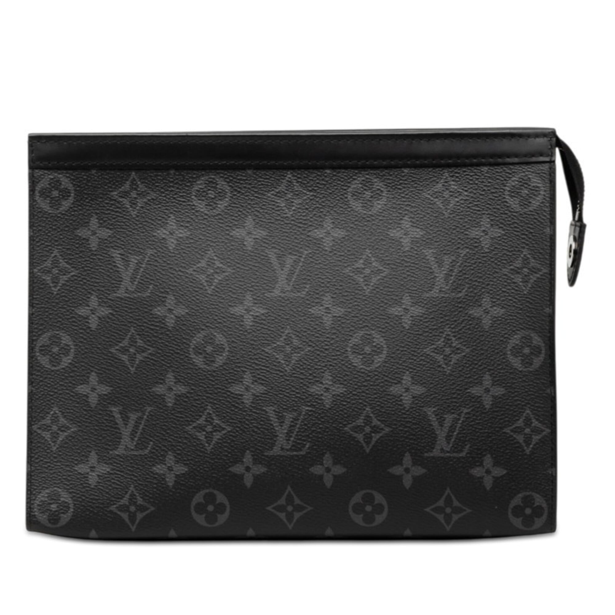 Louis Vuitton Black Pvc Leather Clutch Bag Pochette (Pre-Owned)