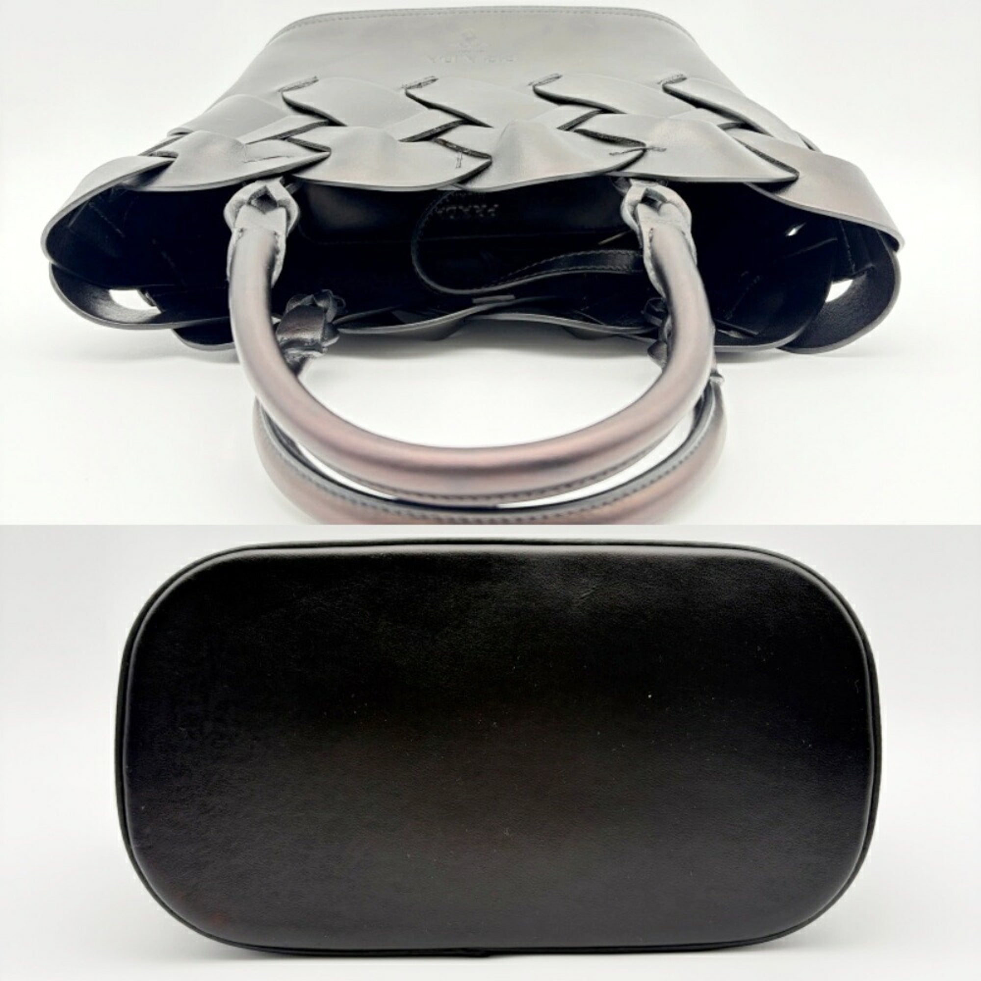 Prada Black Leather Tote Bag (Pre-Owned)