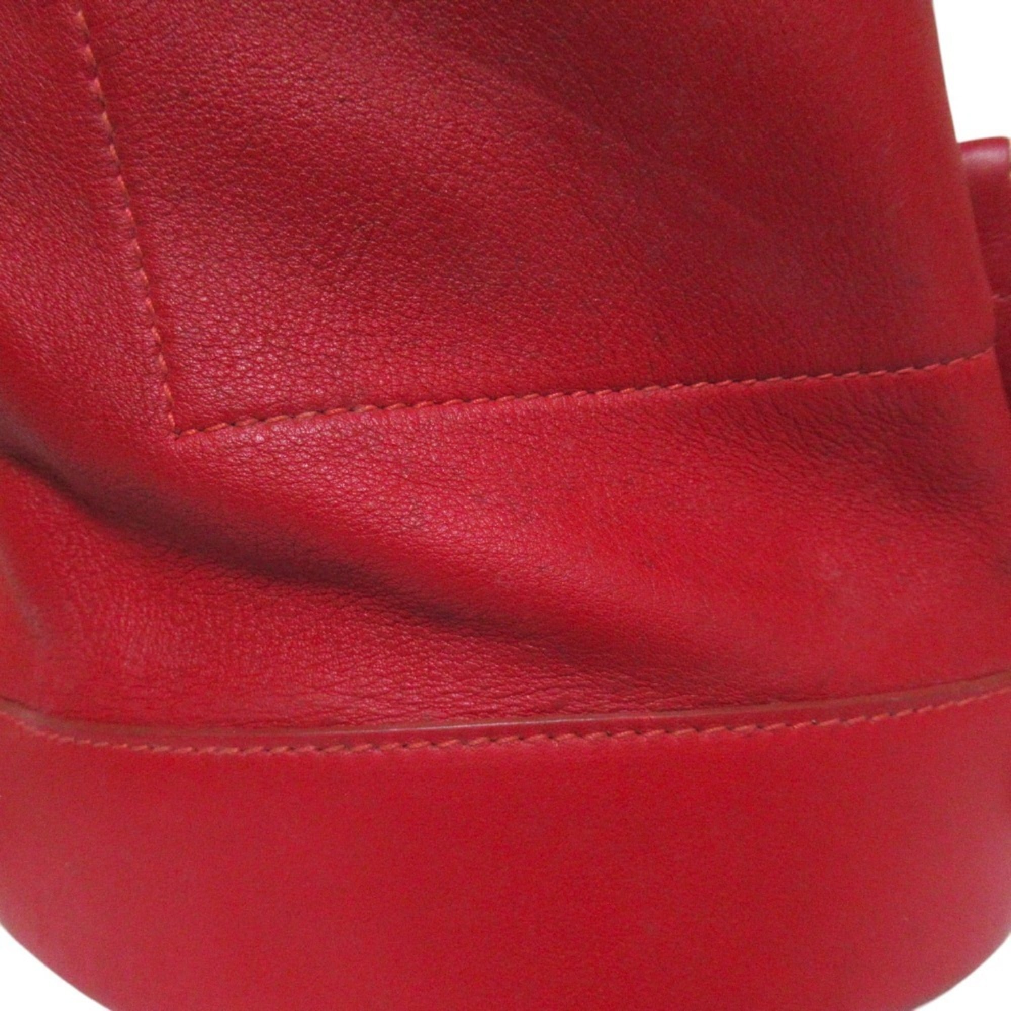 Loewe Red Color Leather Backpack (Pre-Owned)